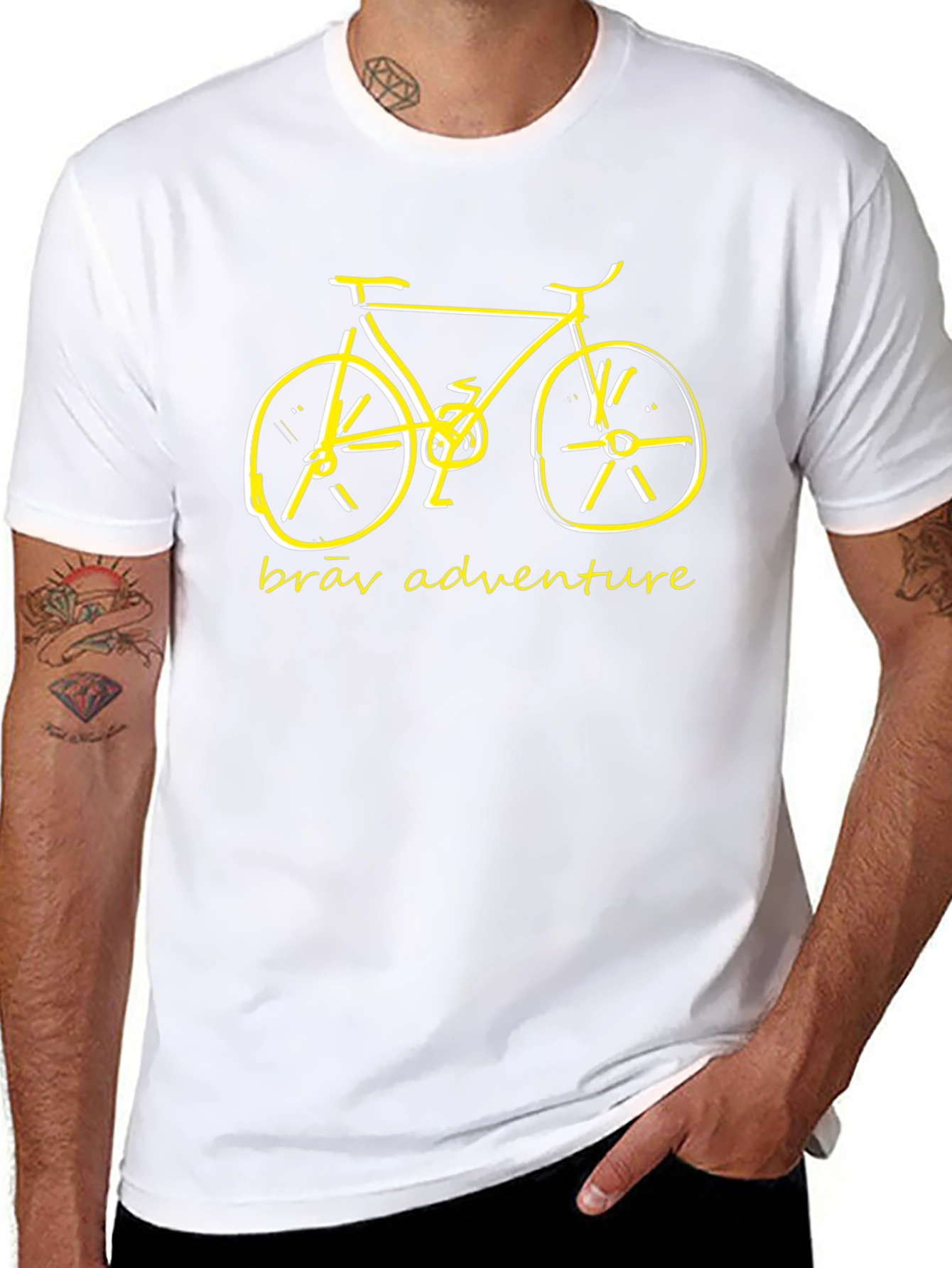Brāv Adventure Bike Graphic Tee - Black