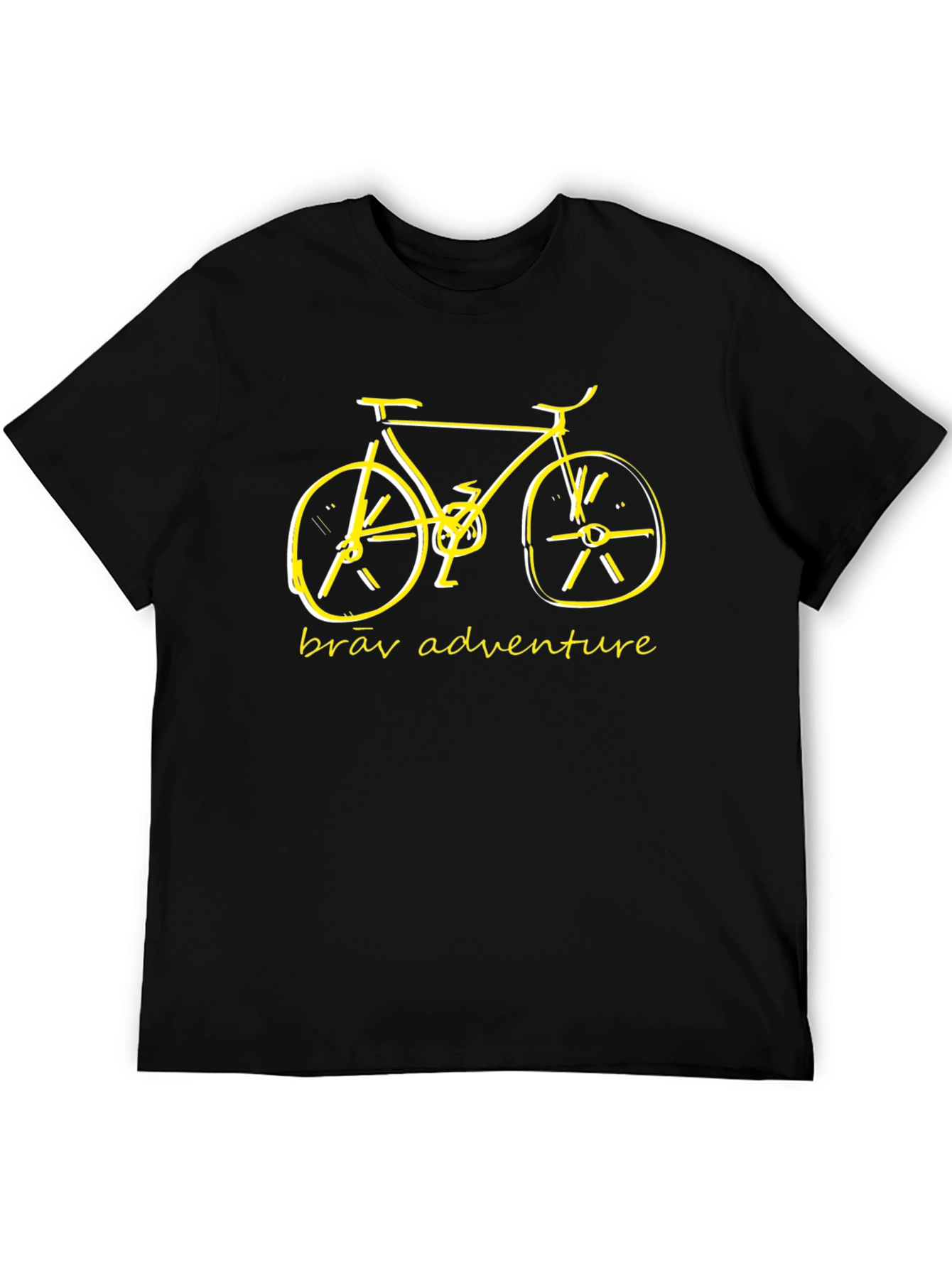 Brāv Adventure Bike Graphic Tee - Black