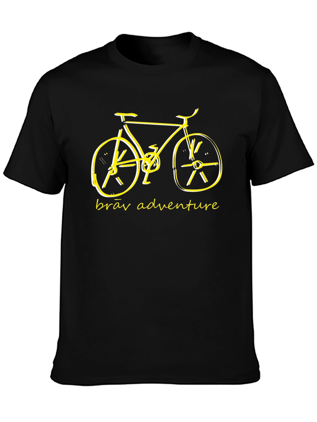 Brāv Adventure Bike Graphic Tee - Black