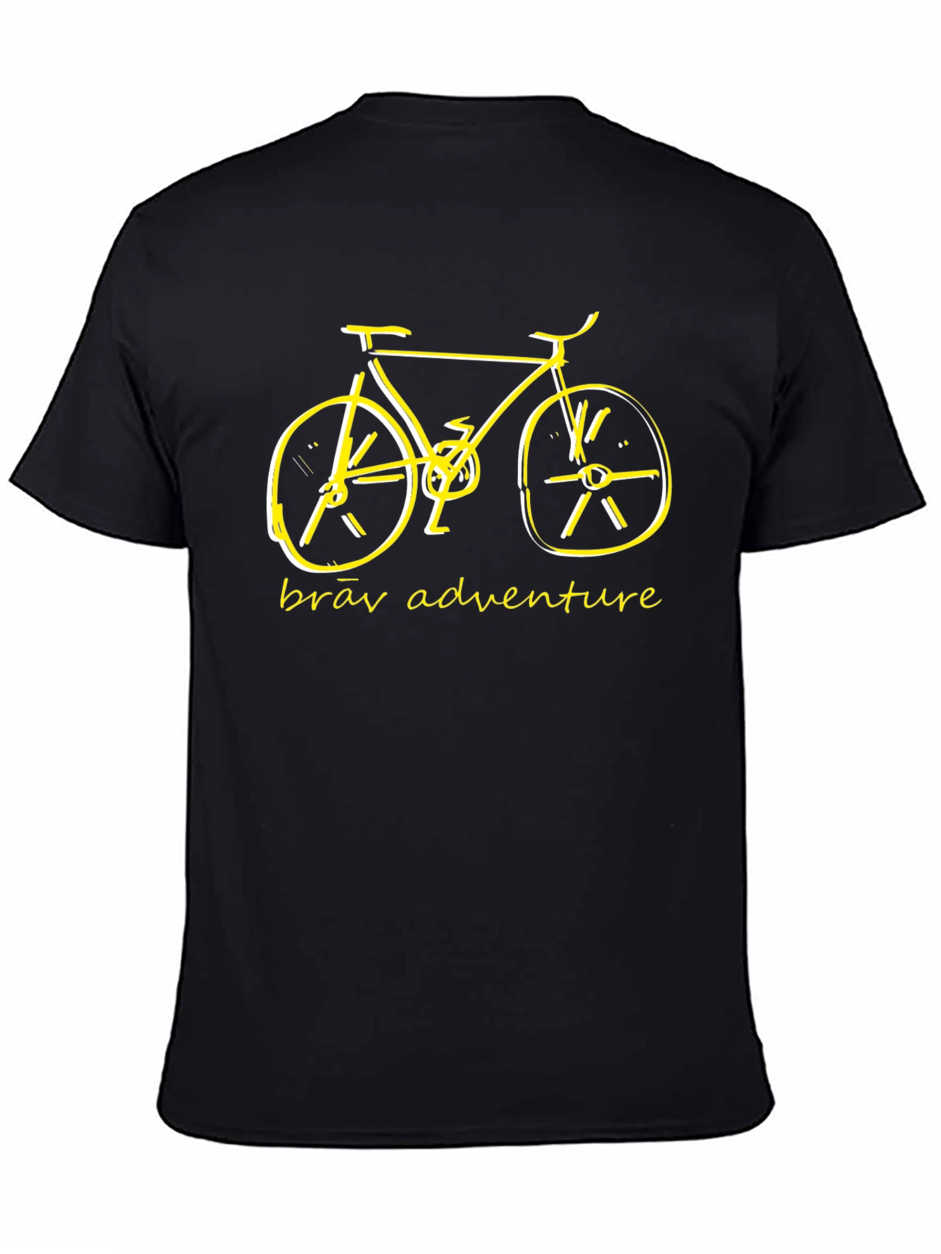 Brāv Adventure Bike Graphic Tee - Black