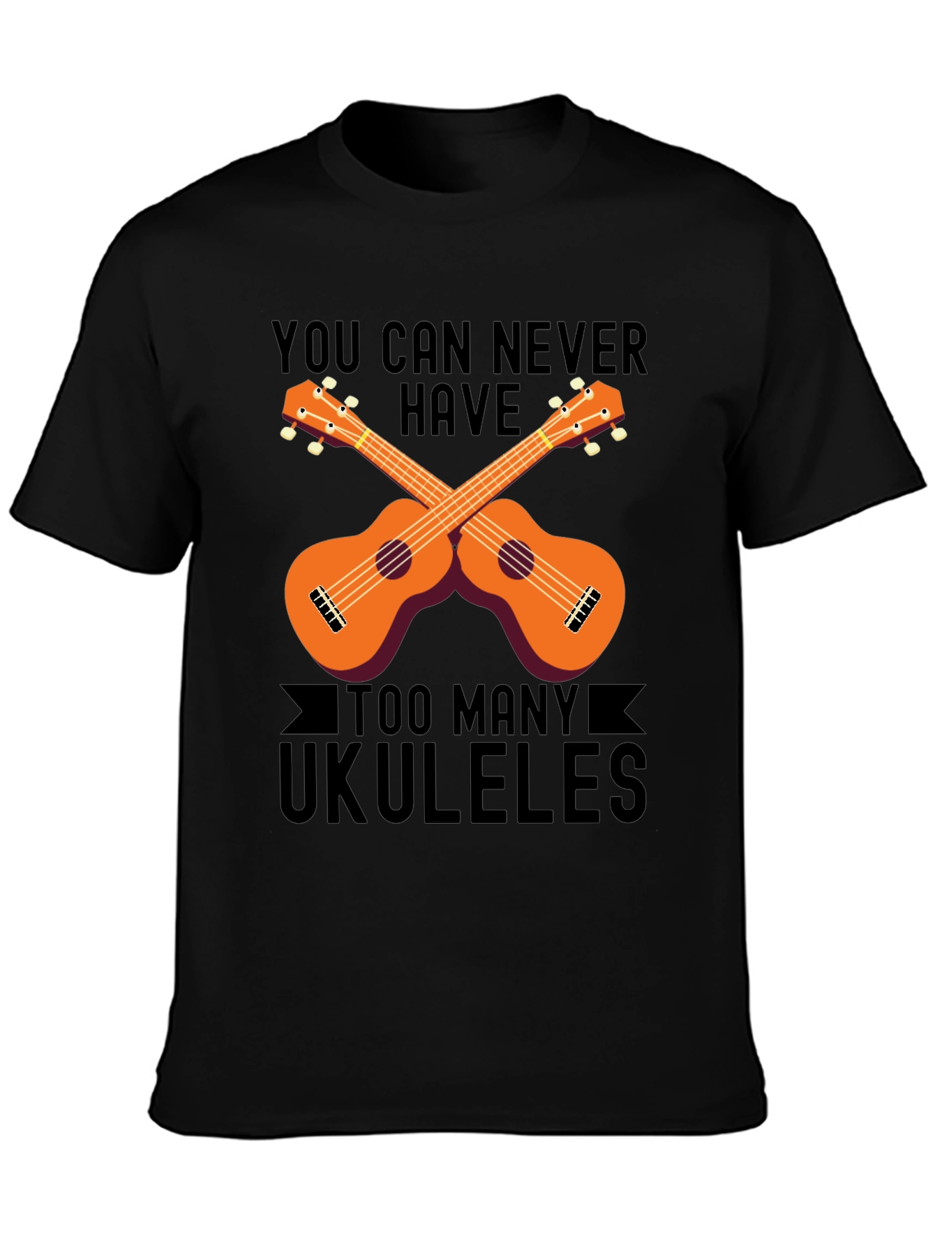 Ukulele Lover Graphic Tee - Never Have Too Many!