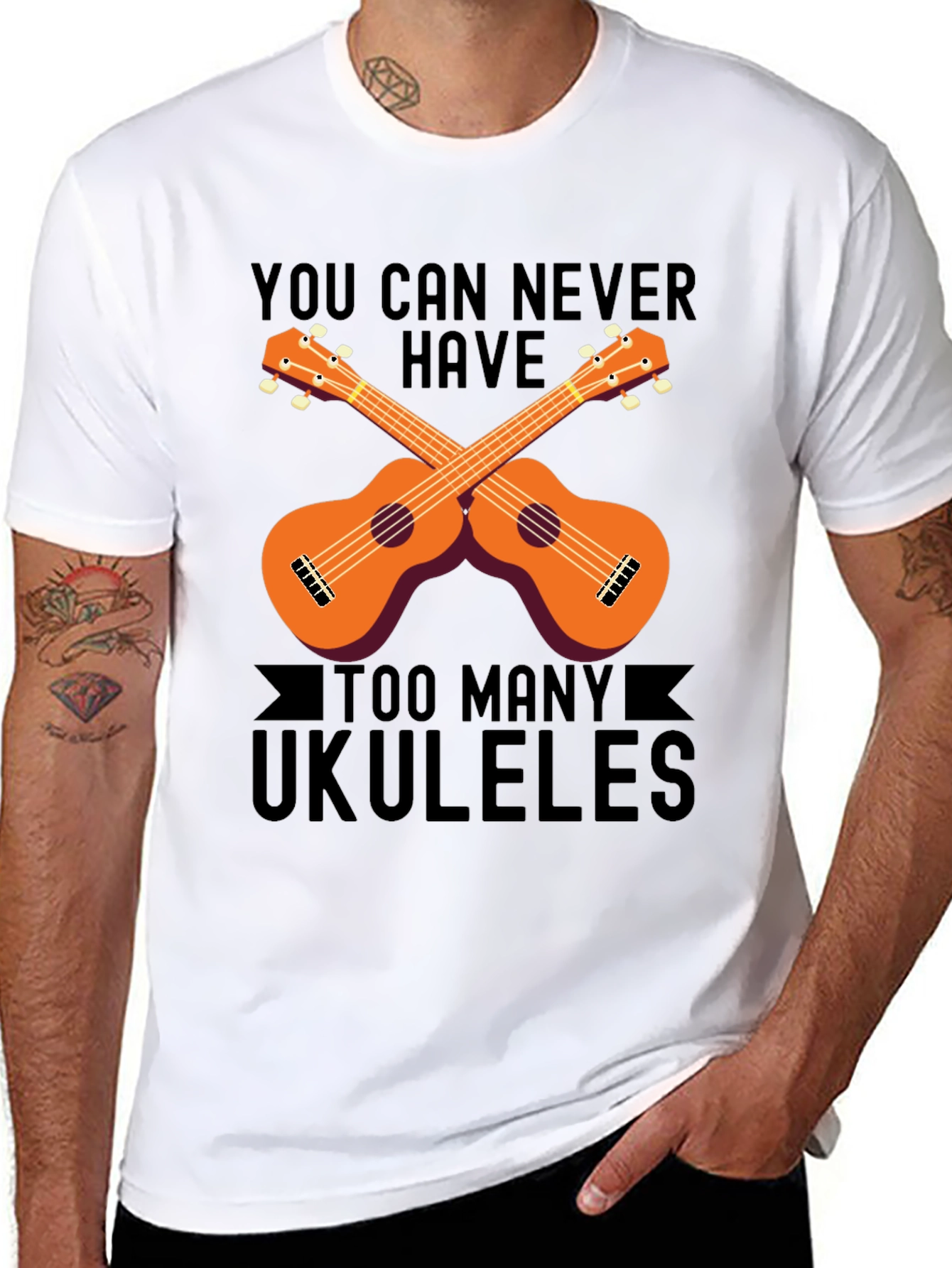 Ukulele Lover Graphic Tee - Never Have Too Many!
