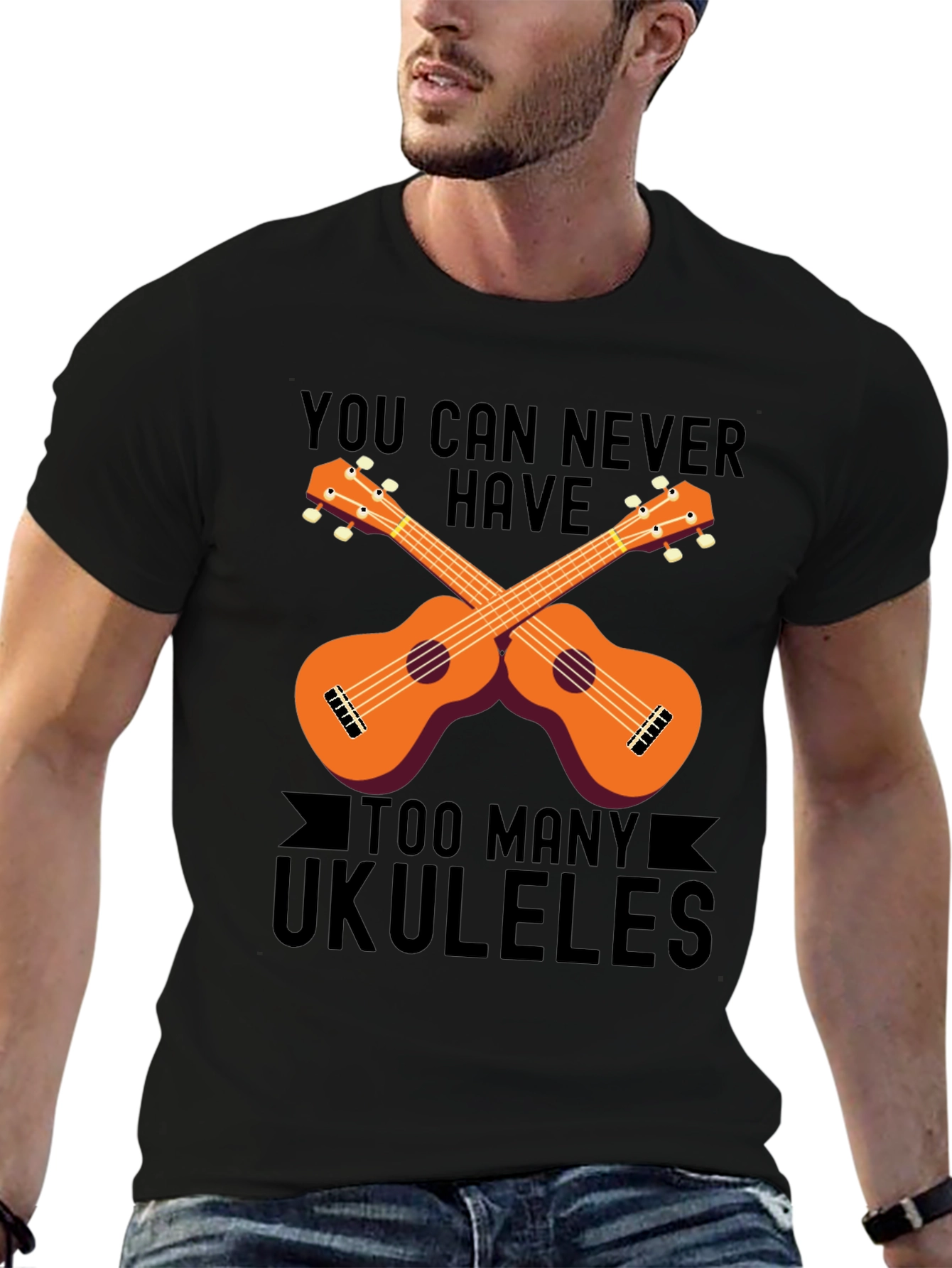 Ukulele Lover Graphic Tee - Never Have Too Many!
