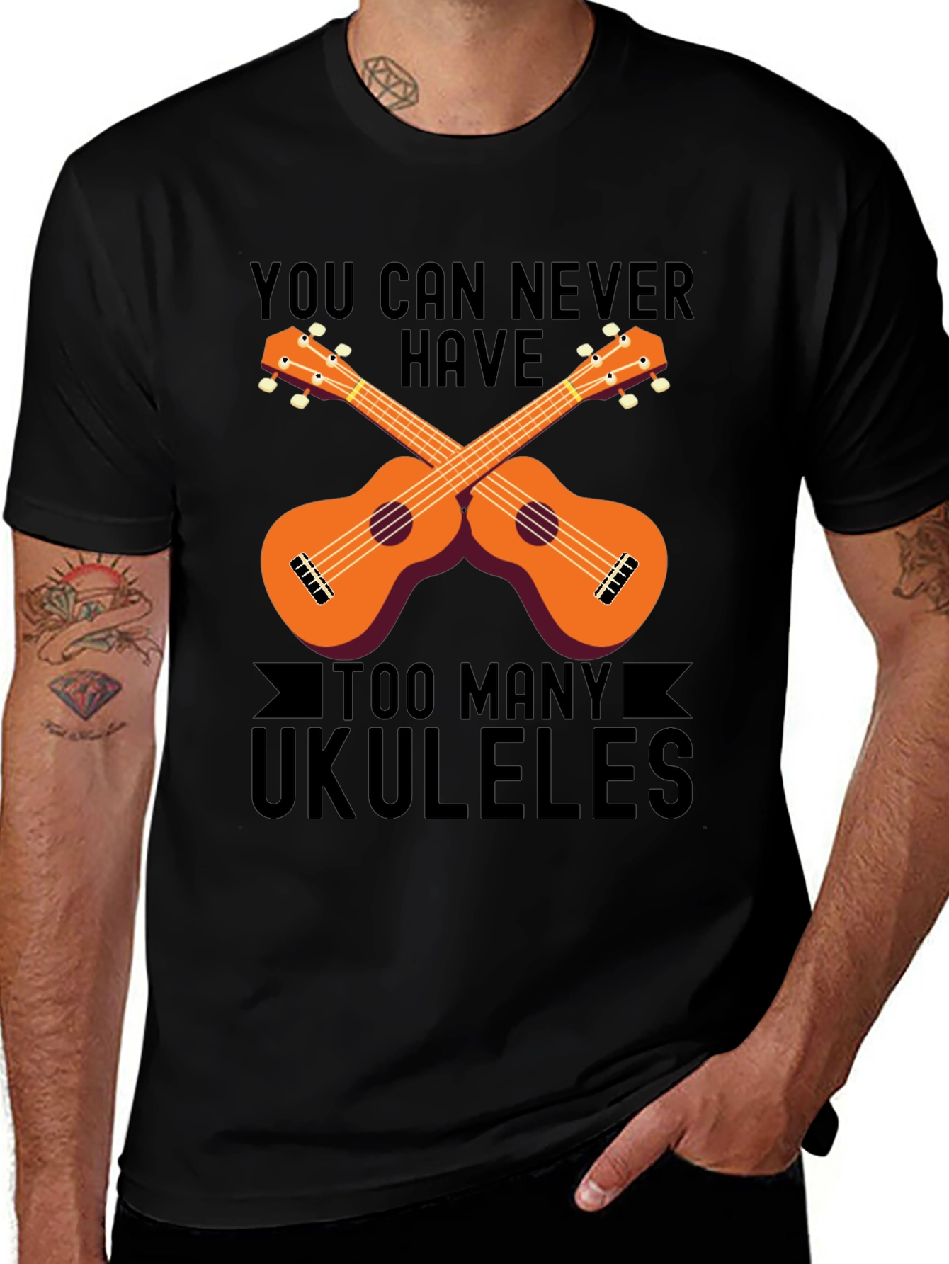 Ukulele Lover Graphic Tee - Never Have Too Many!