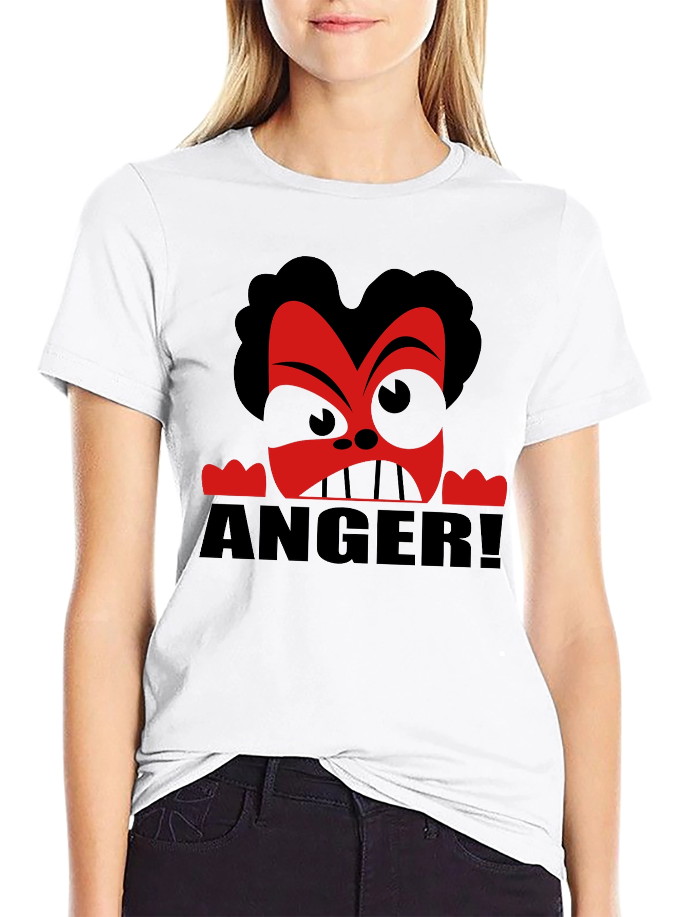 Anger Cartoon Graphic T-Shirt