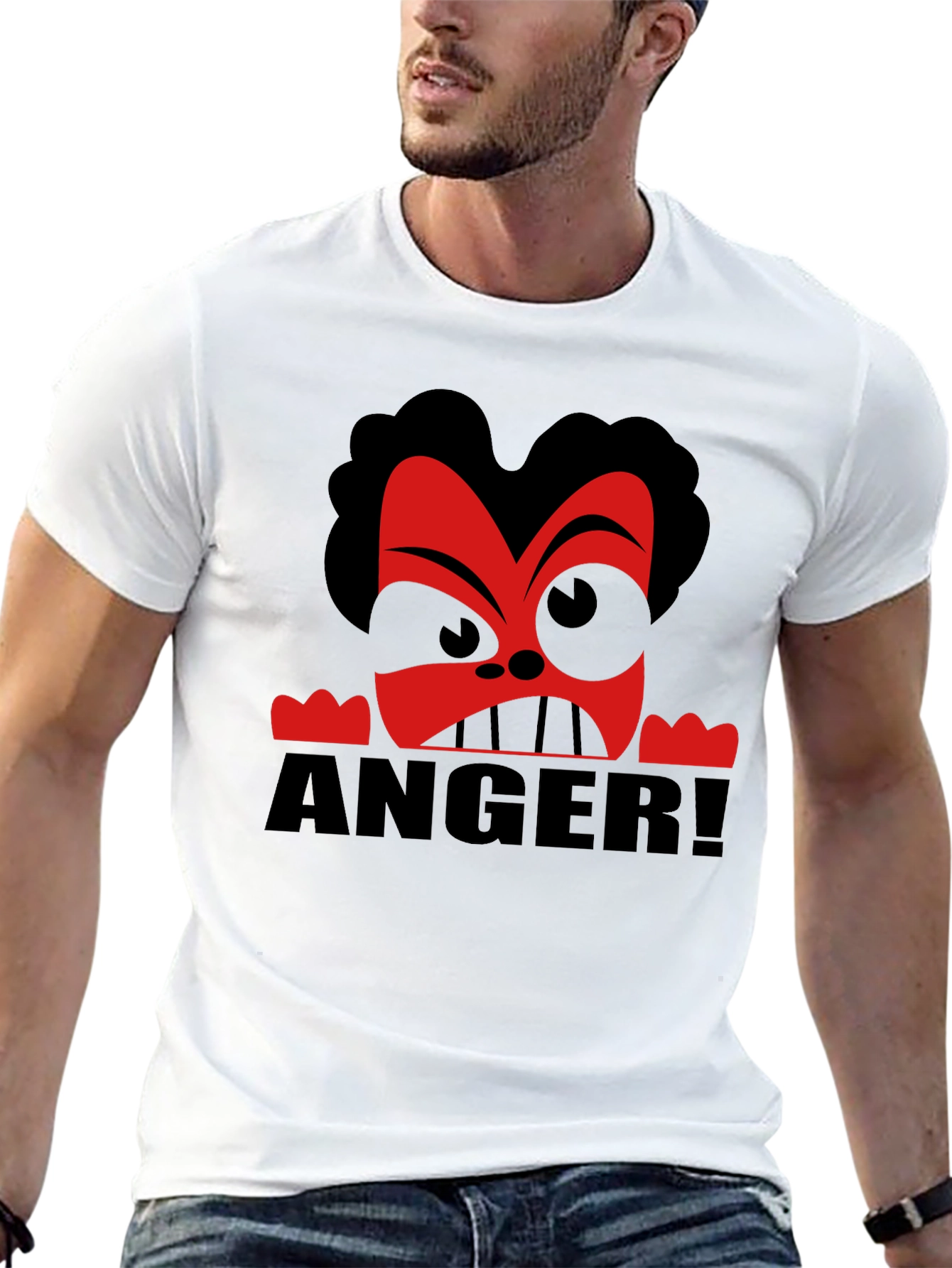 Anger Cartoon Graphic T-Shirt