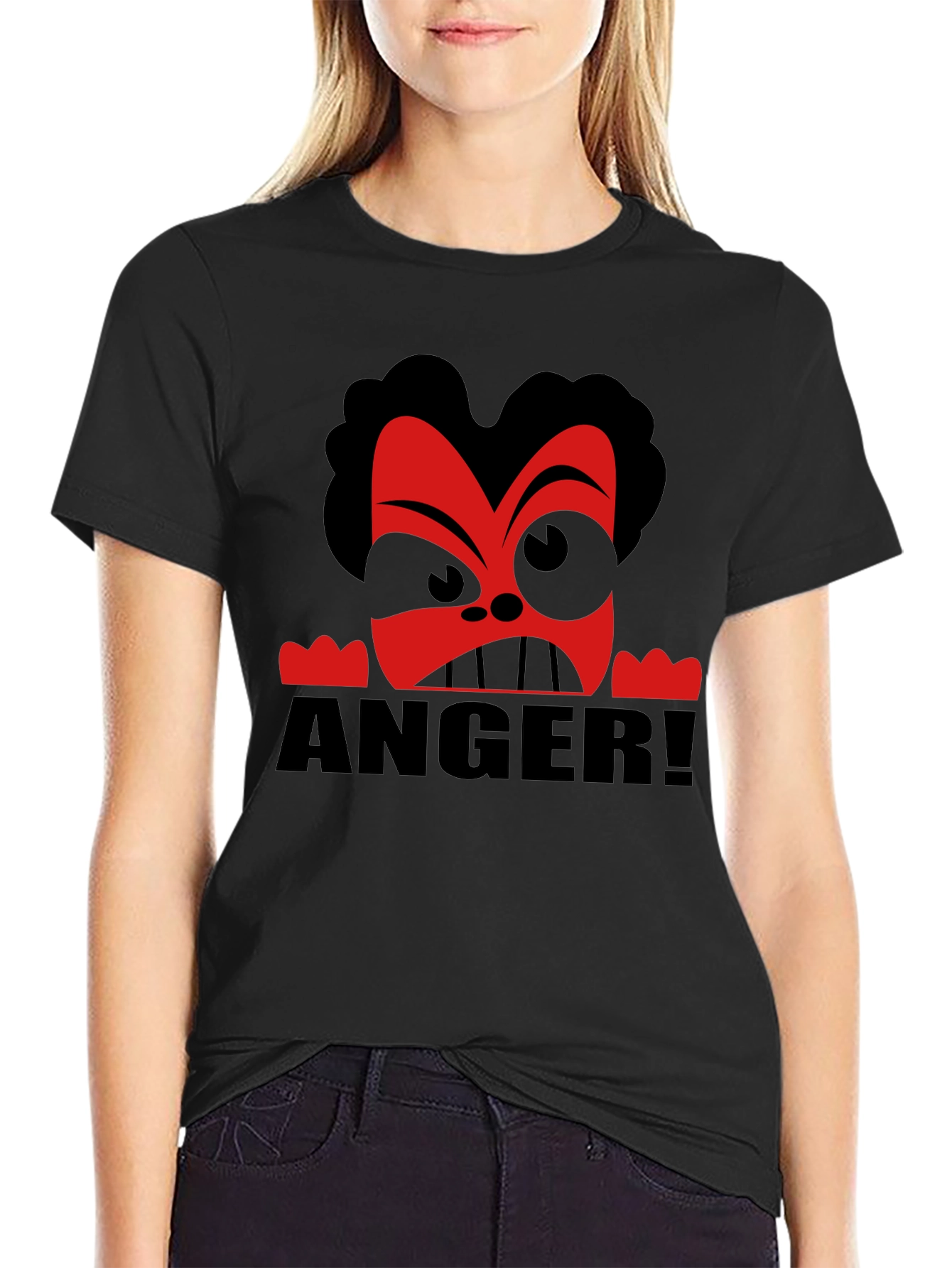 Anger Cartoon Graphic T-Shirt