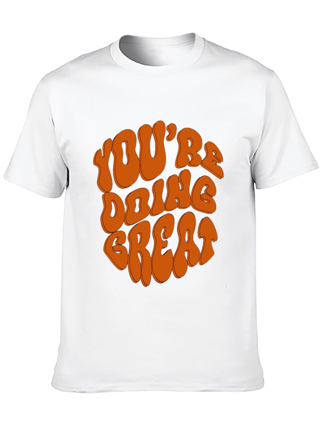 Youre Doing Great Graphic Tee - Retro Black T-Shirt