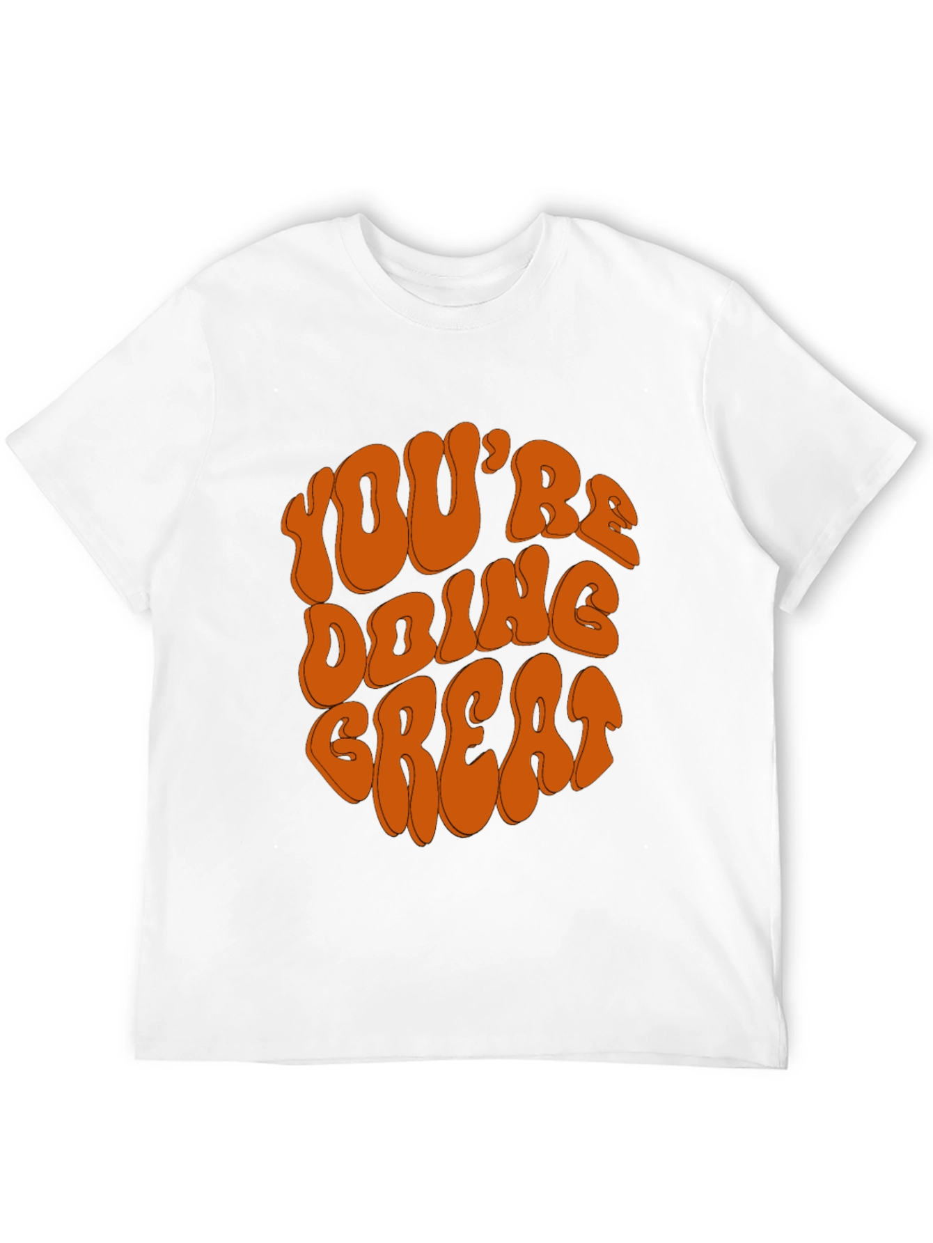Youre Doing Great Graphic Tee - Retro Black T-Shirt