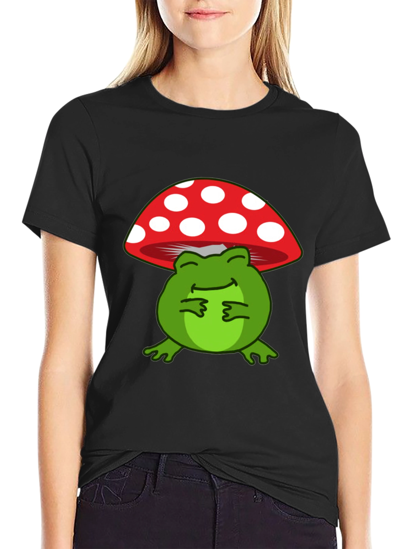 Frog Under Mushroom T-Shirt
