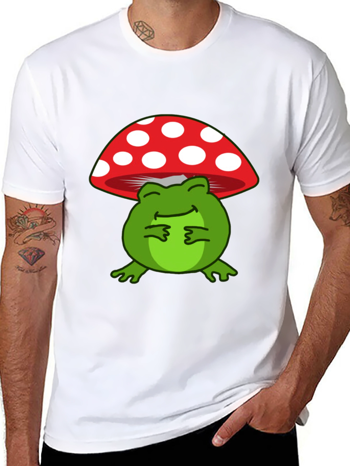Frog Under Mushroom T-Shirt