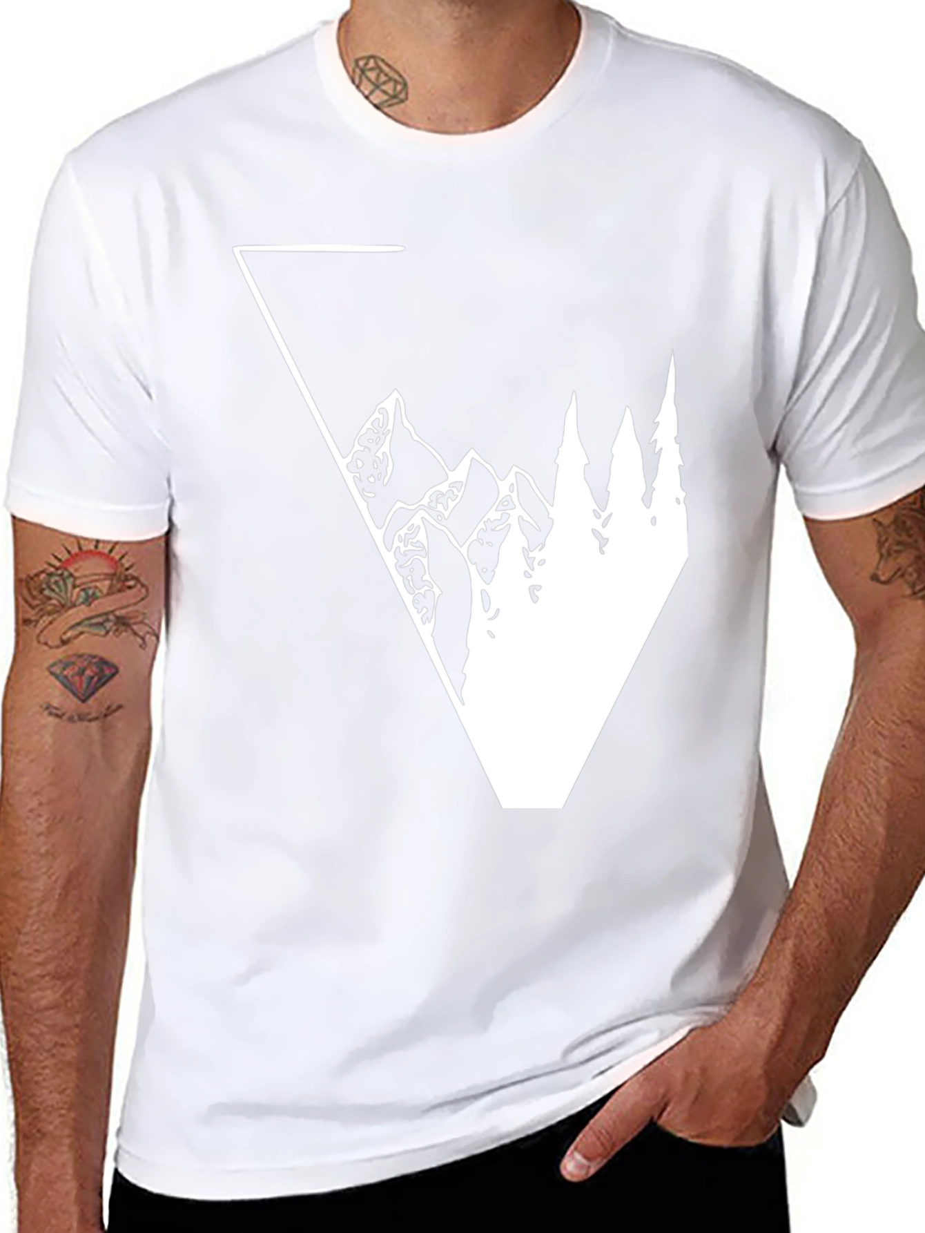 Mountain Peak Graphic Tee - Nature Inspired Shirt