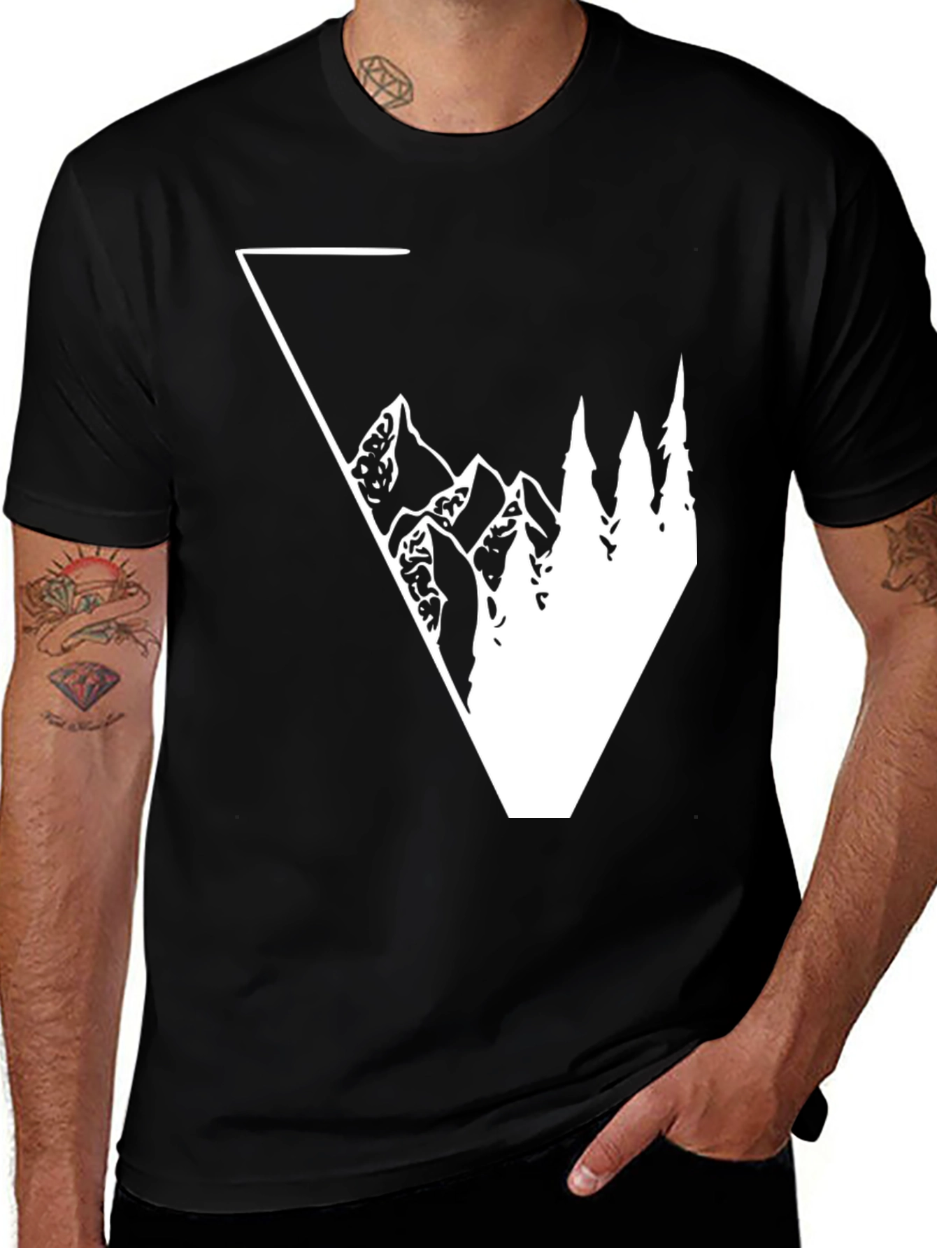 Mountain Peak Graphic Tee - Nature Inspired Shirt