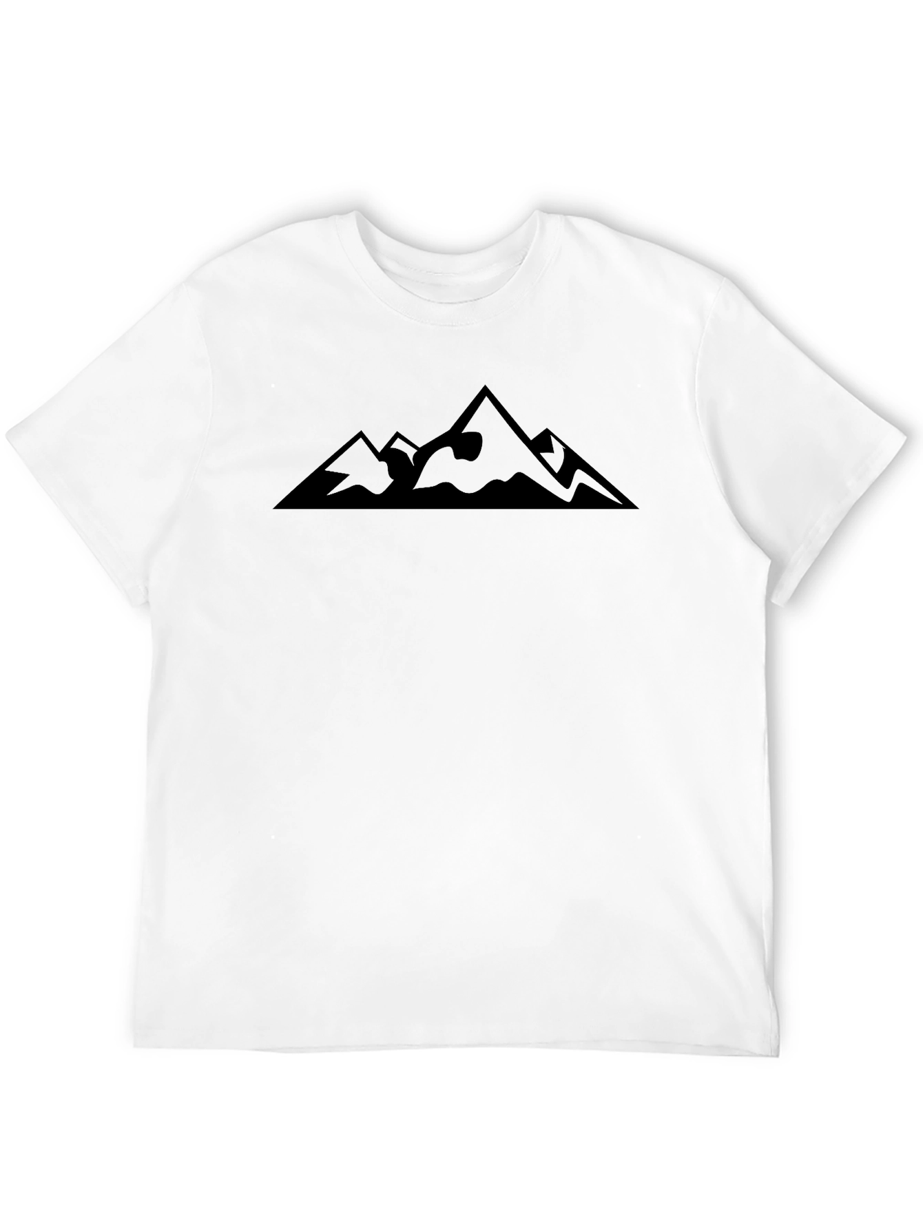 Mountain Peak Graphic Tee - Black