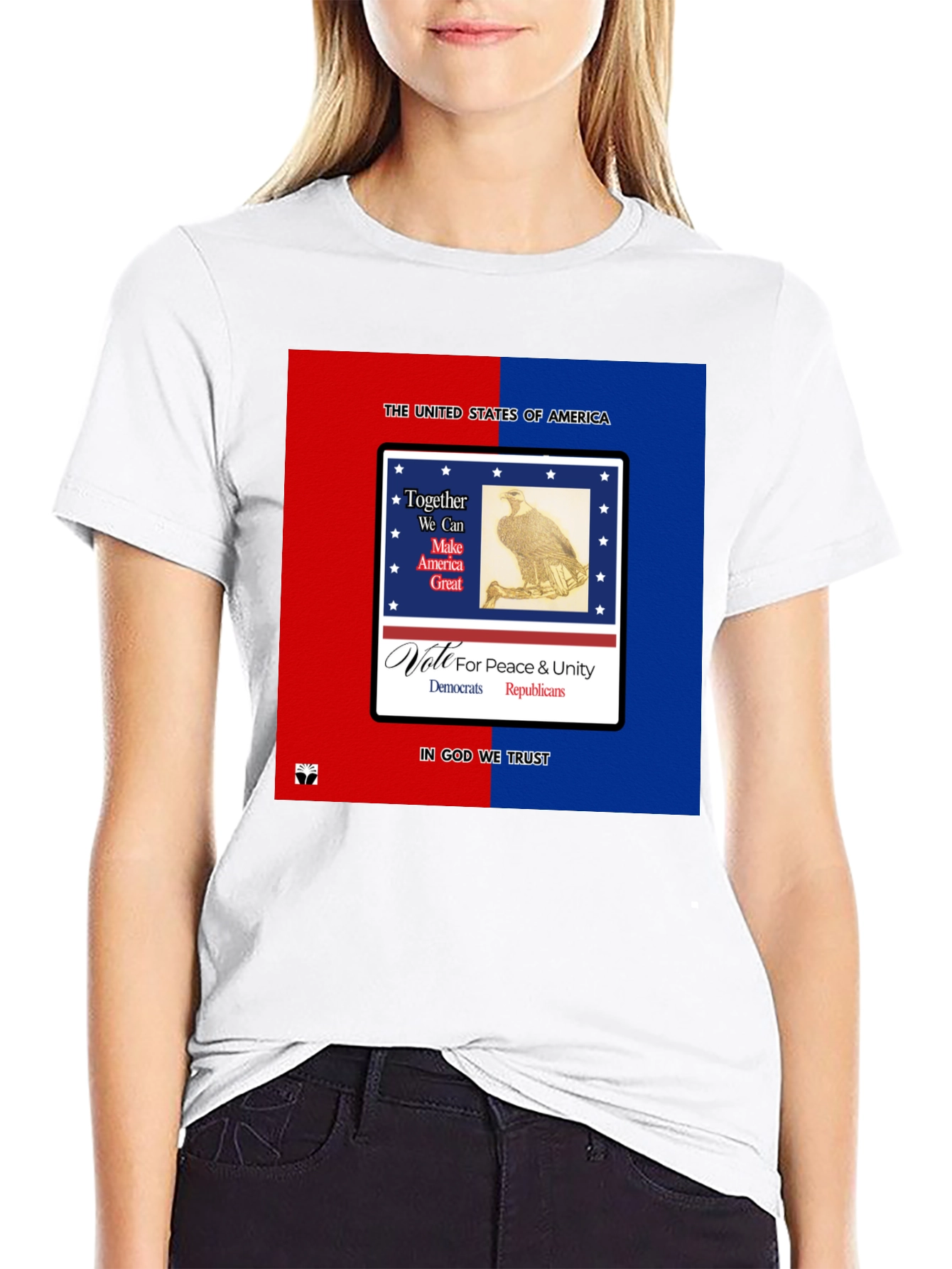 Patriotic USA T-Shirt - Peace & Unity