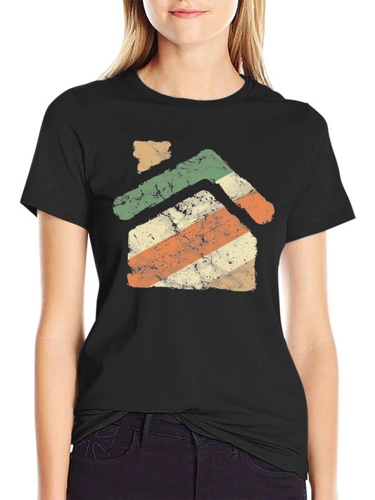 Retro House Graphic T-Shirt - Vintage Style Tee
