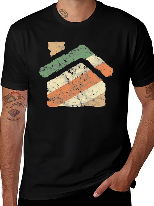 Retro House Graphic T-Shirt - Vintage Style Tee