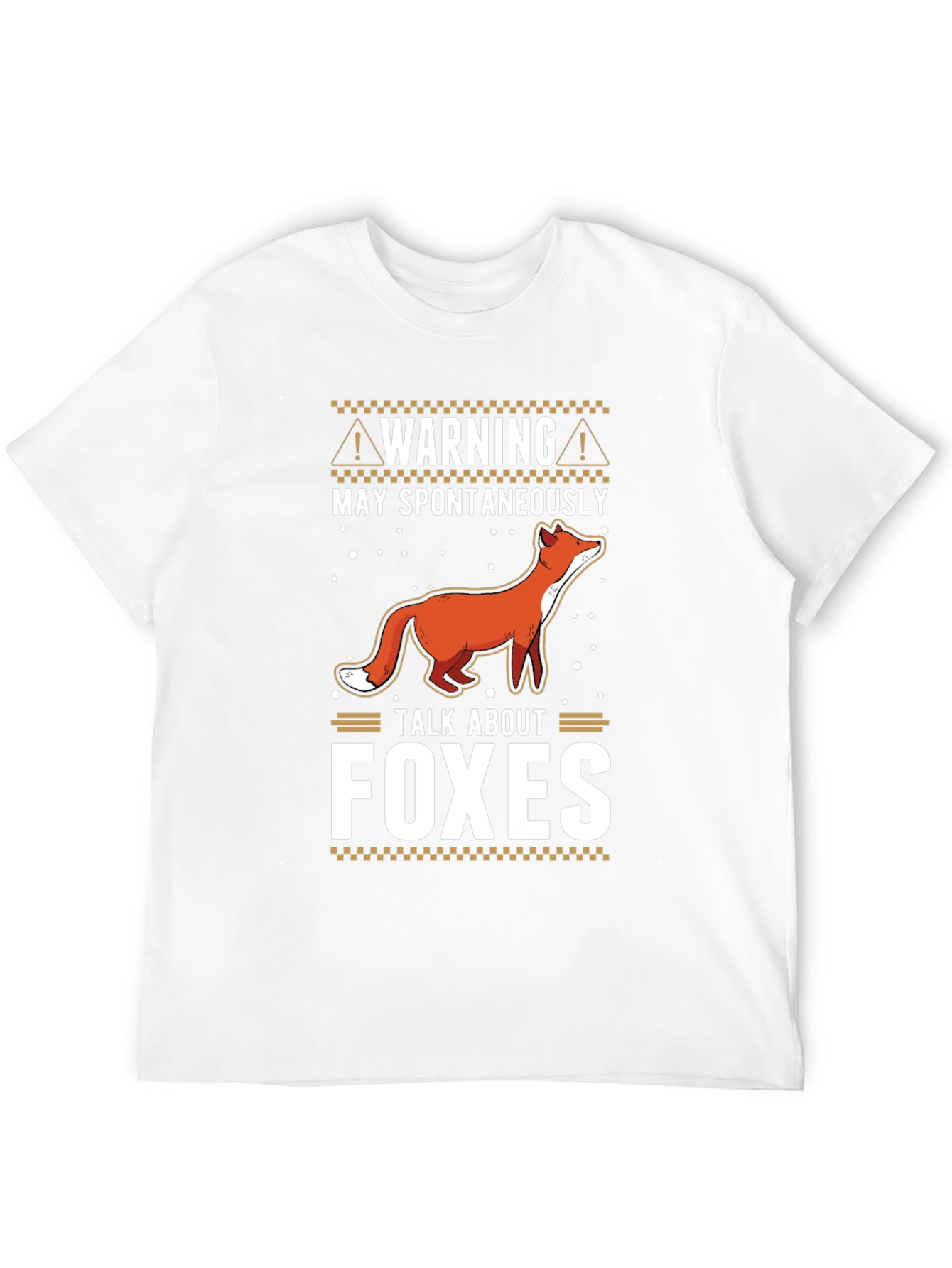 Warning May Spontaneously Talk About Foxes T-Shirt