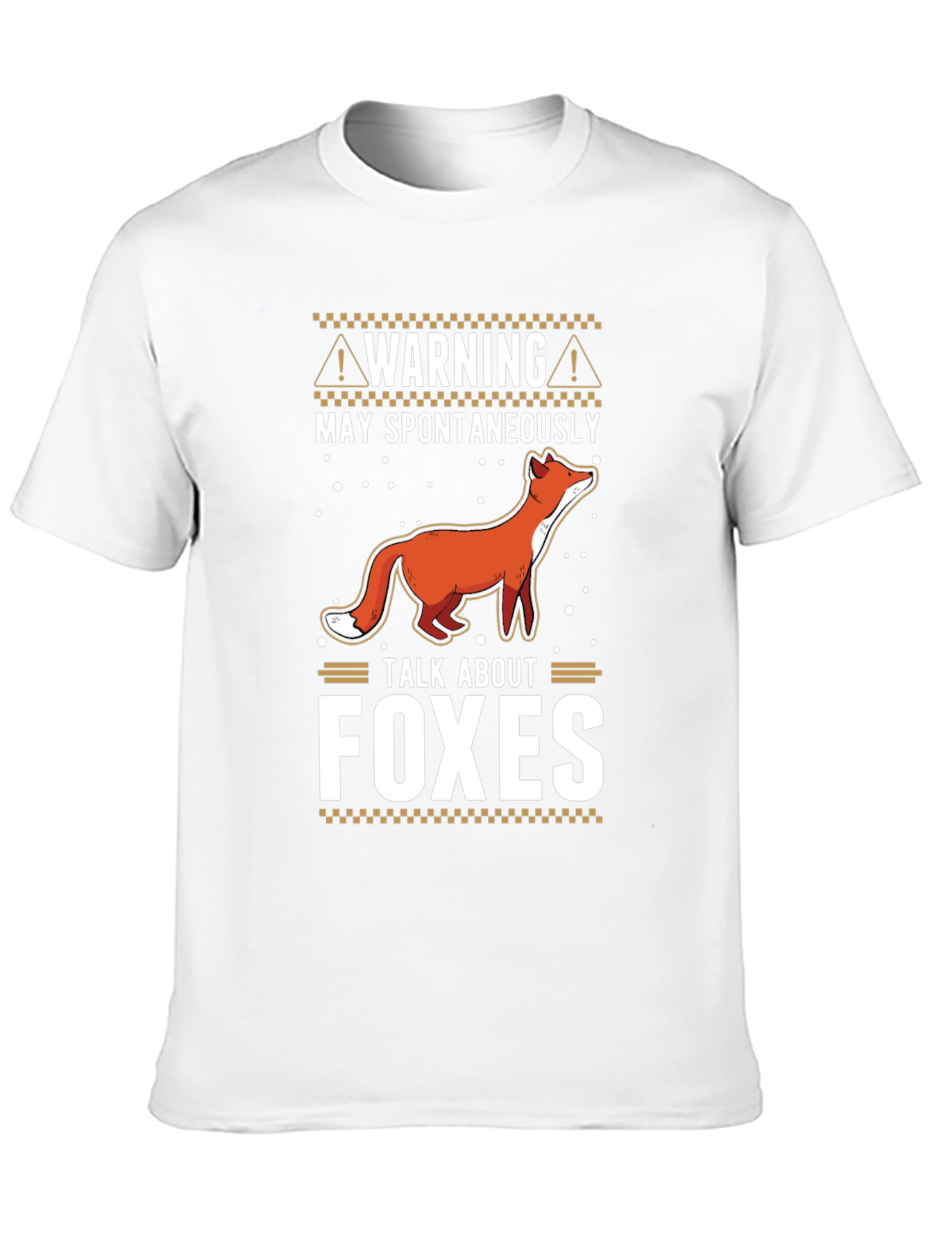 Warning May Spontaneously Talk About Foxes T-Shirt