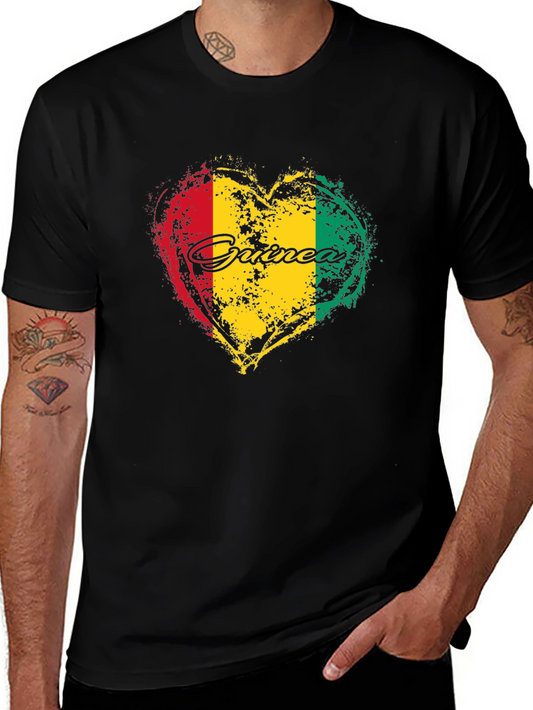 Guinea Flag Heart T-Shirt