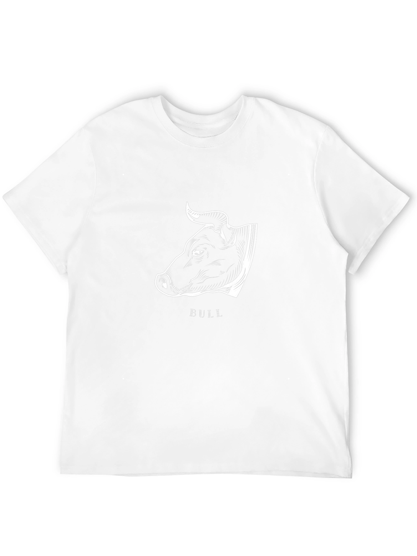 Bull Graphic Print Crew Neck T-Shirt
