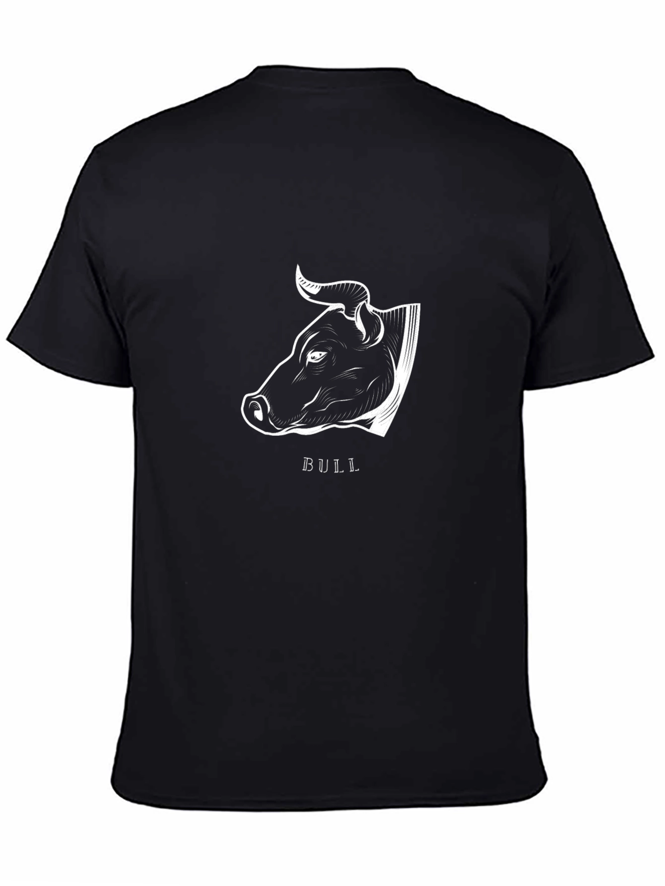 Bull Graphic Print Crew Neck T-Shirt