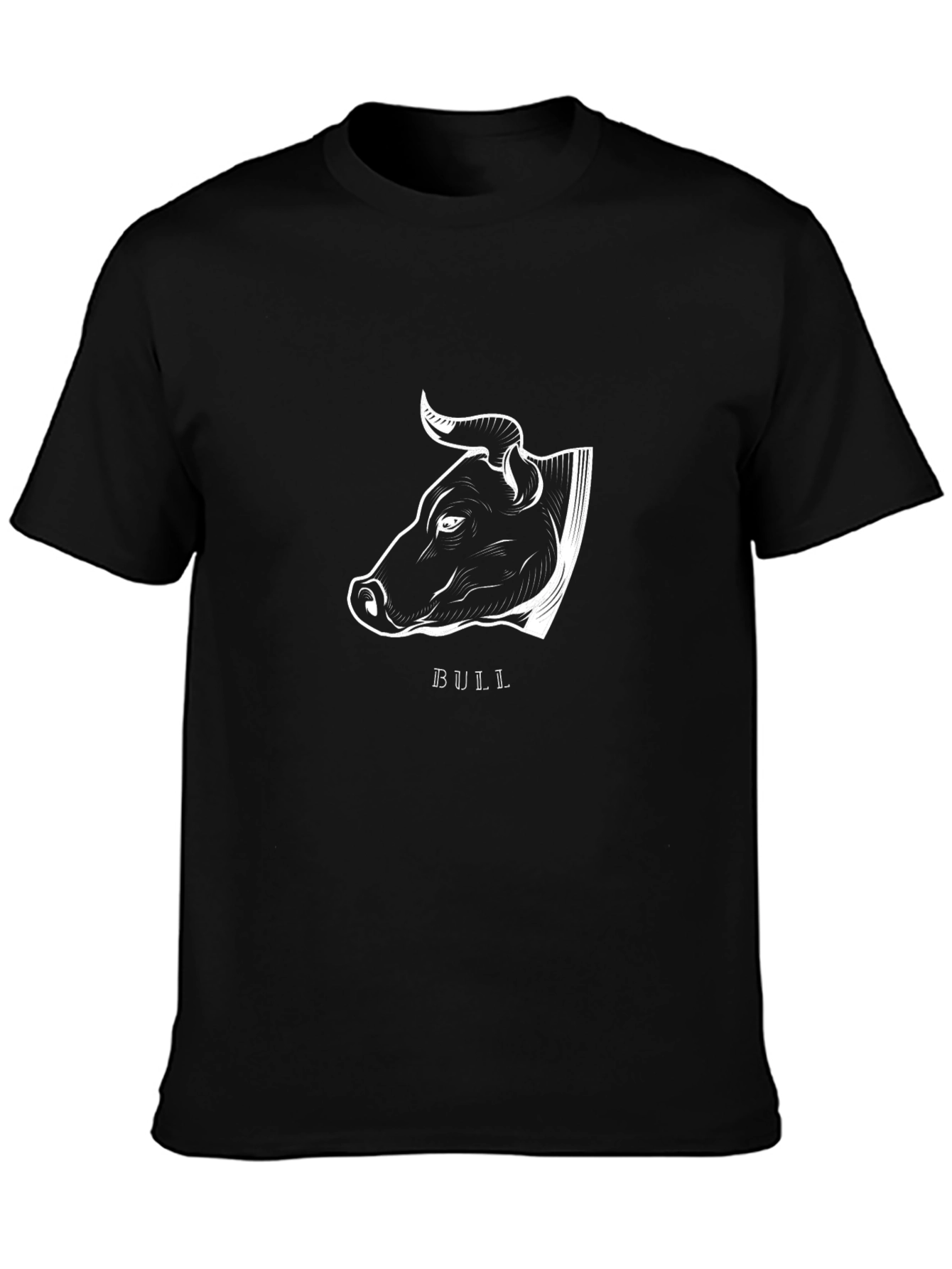 Bull Graphic Print Crew Neck T-Shirt