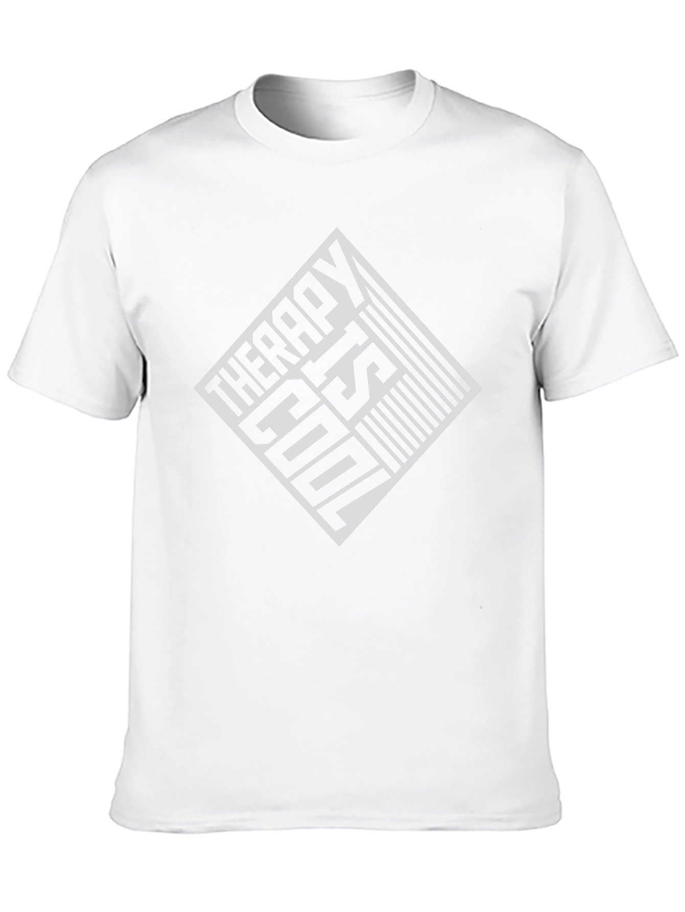 Therapy Is Cool Graphic Tee - Mens Black T-Shirt