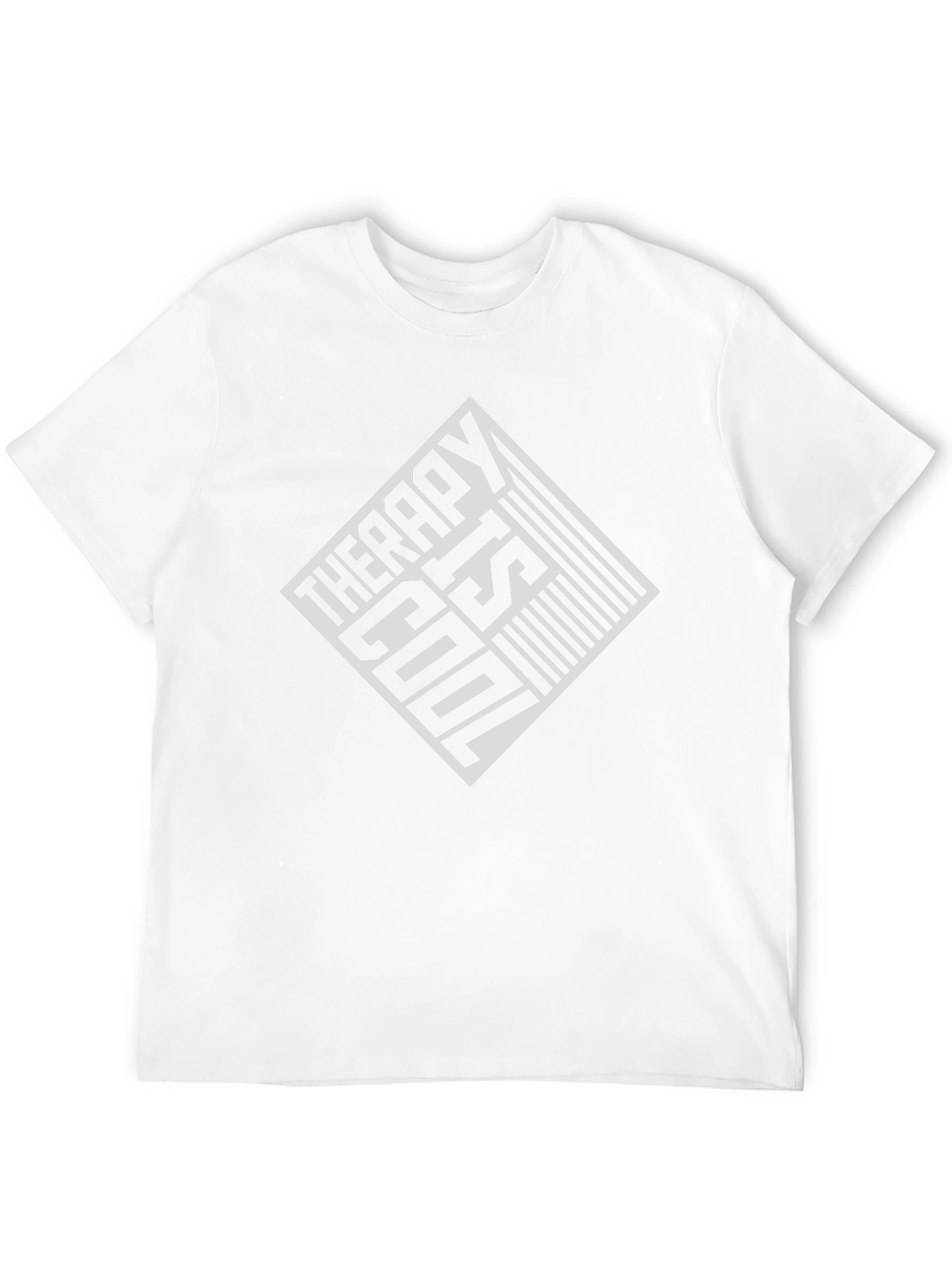Therapy Is Cool Graphic Tee - Mens Black T-Shirt