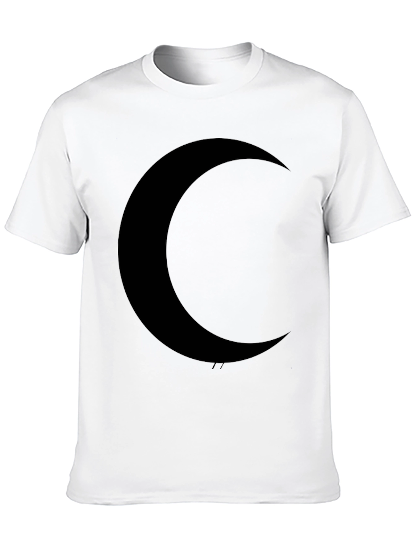 Crescent Moon Black T-Shirt - Dark Aesthetic Tee