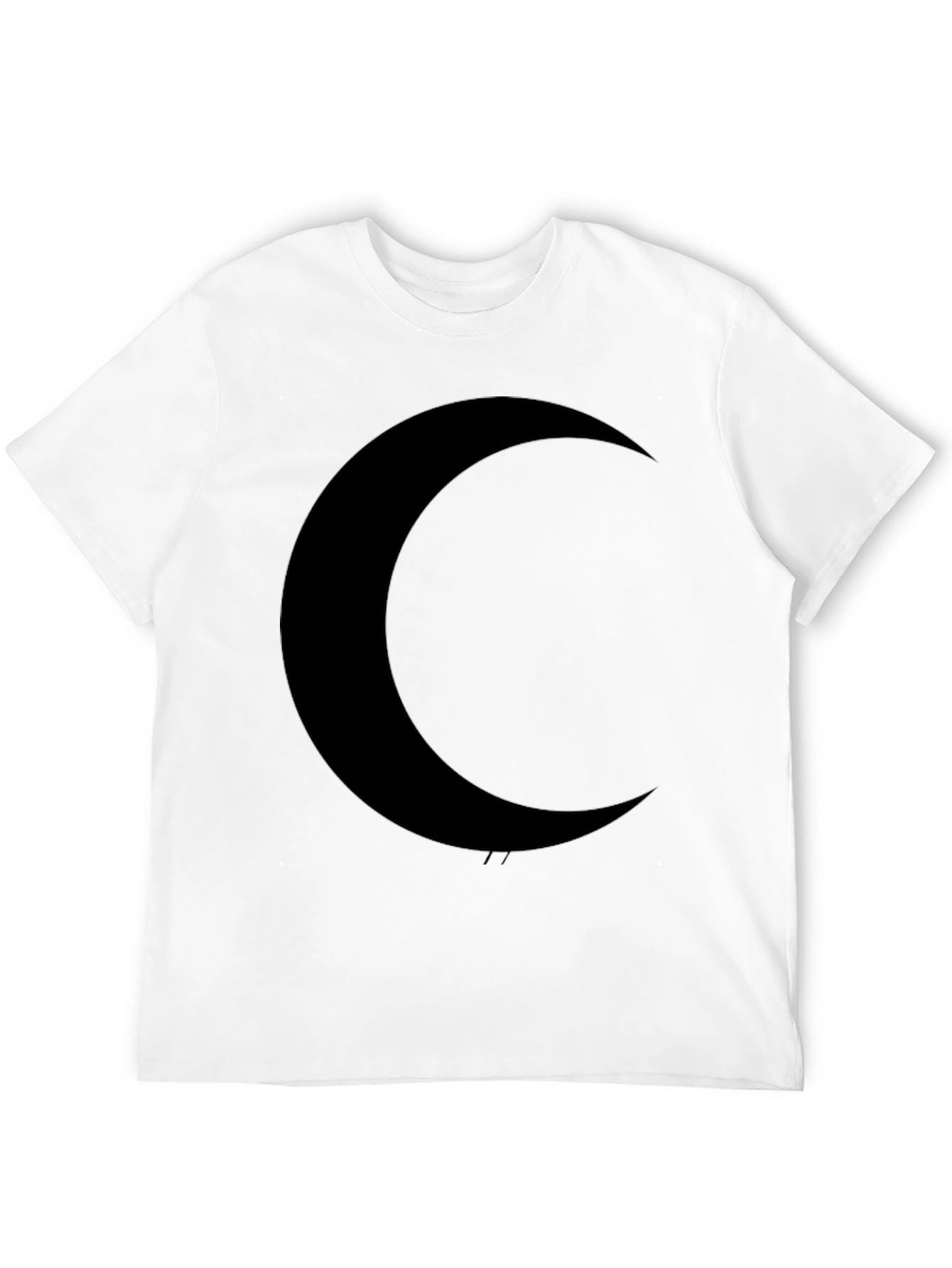 Crescent Moon Black T-Shirt - Dark Aesthetic Tee