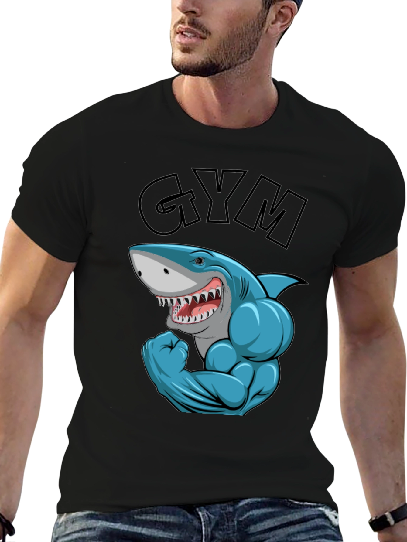 Gym Shark T-Shirt - Workout Apparel