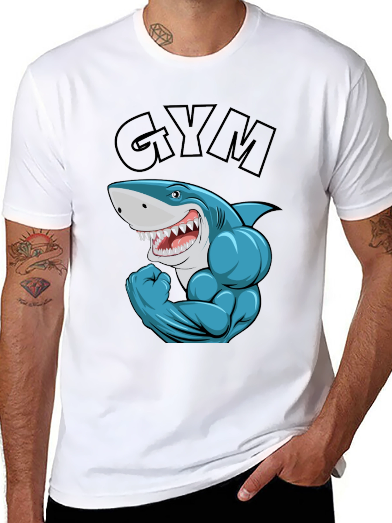 Gym Shark T-Shirt - Workout Apparel