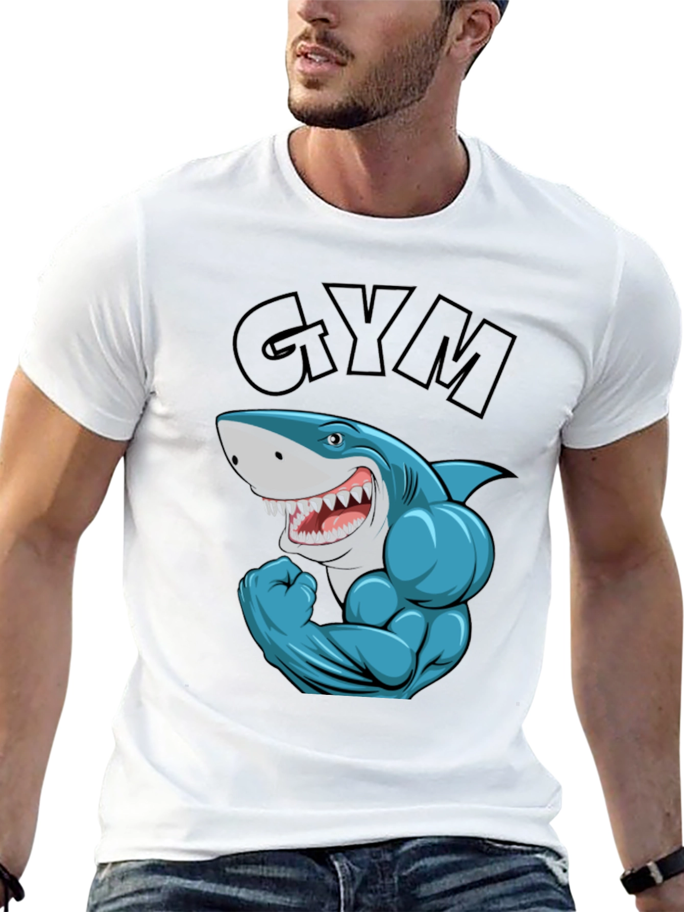 Gym Shark T-Shirt - Workout Apparel