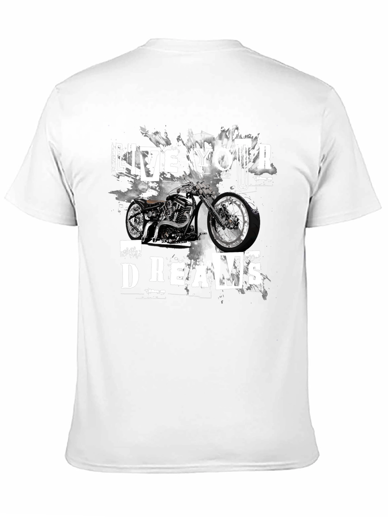 Live Your Dreams Graphic Tee - Motorcycle T-Shirt