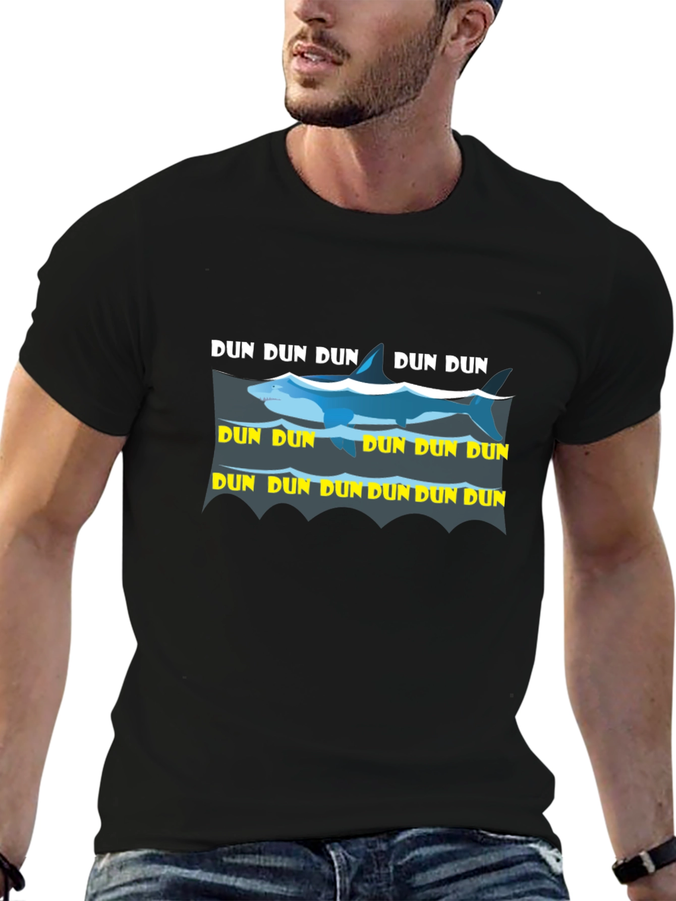 Dun Dun Shark T-Shirt - Funny Jaws Inspired Tee