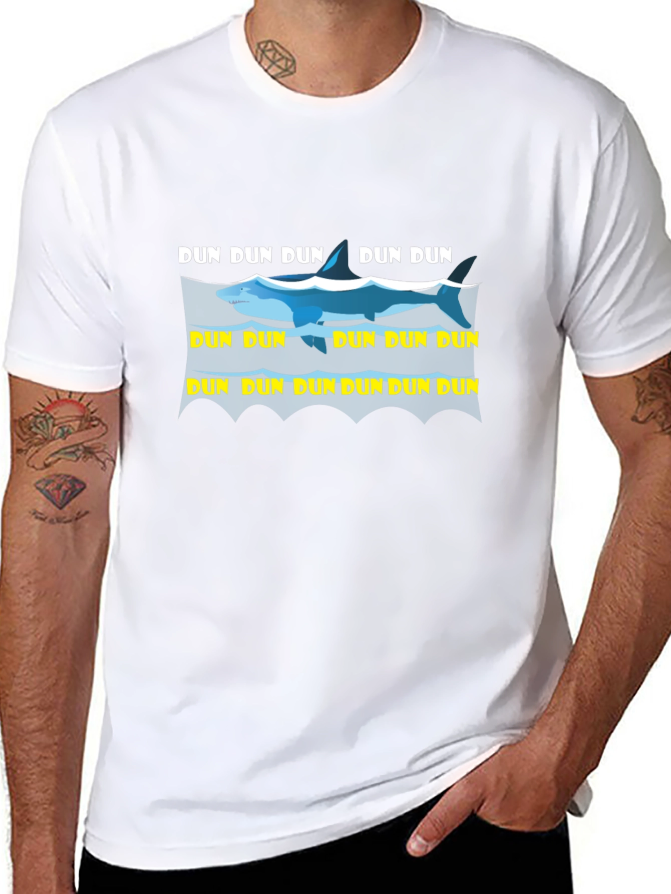 Dun Dun Shark T-Shirt - Funny Jaws Inspired Tee