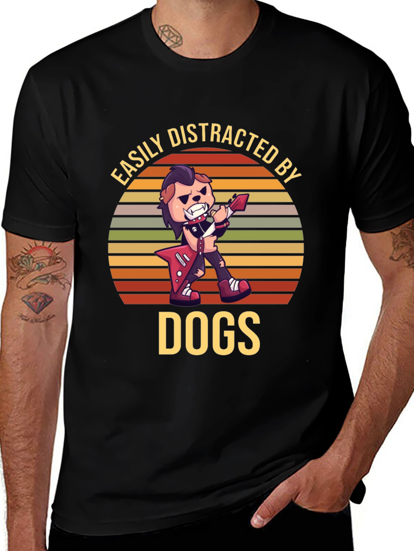 Easily Distracted by Dogs Graphic T-Shirt