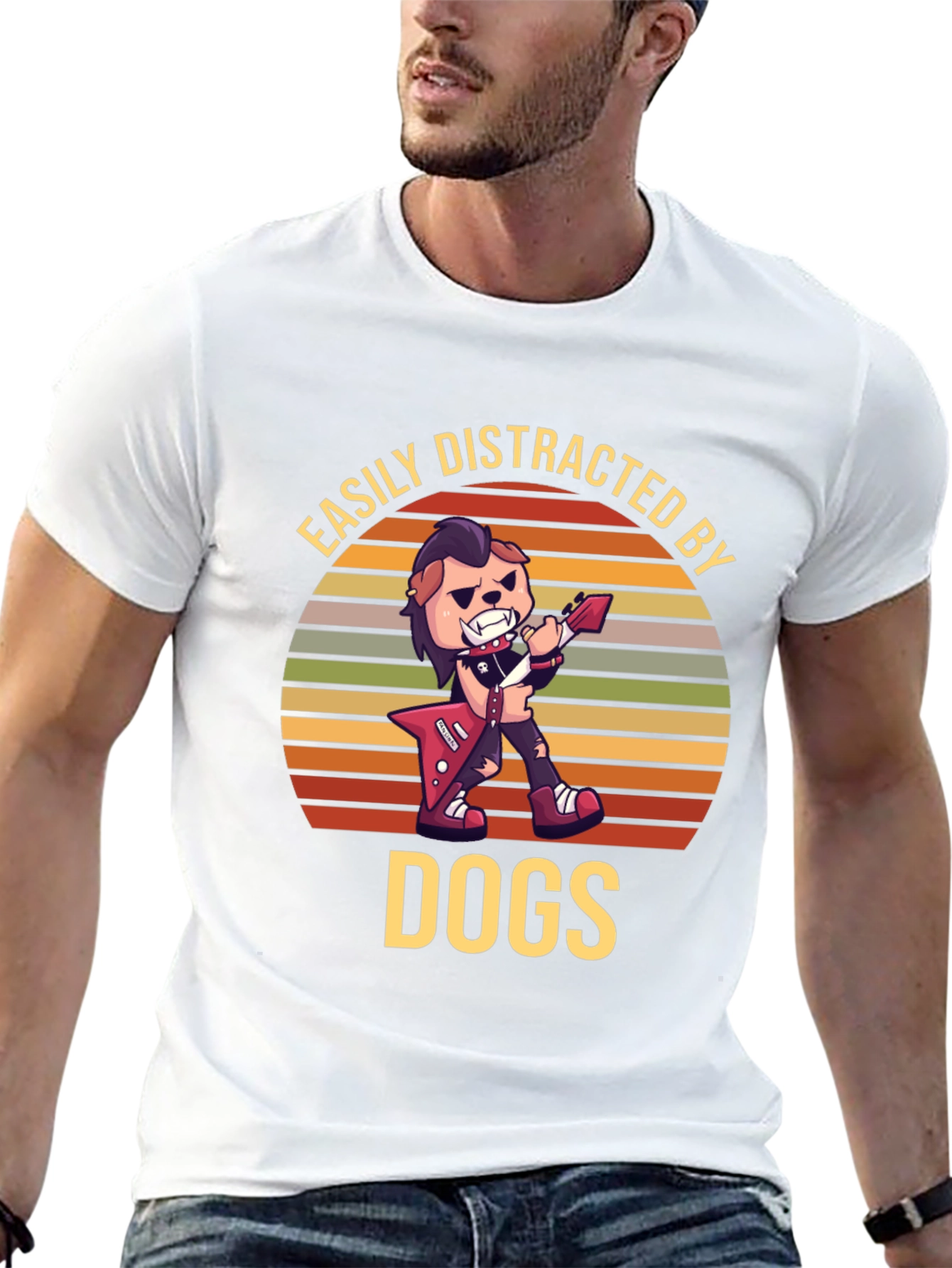 Easily Distracted by Dogs Graphic T-Shirt