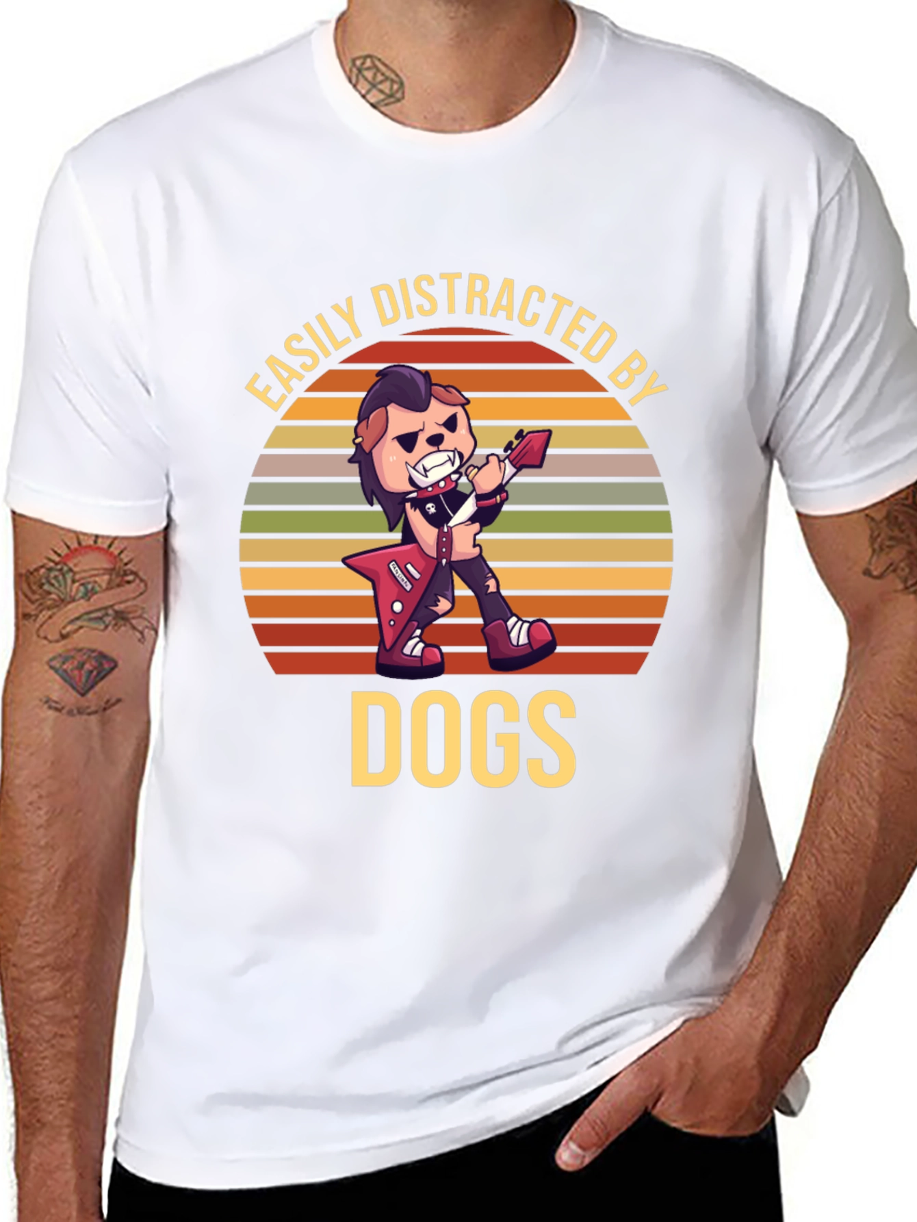 Easily Distracted by Dogs Graphic T-Shirt