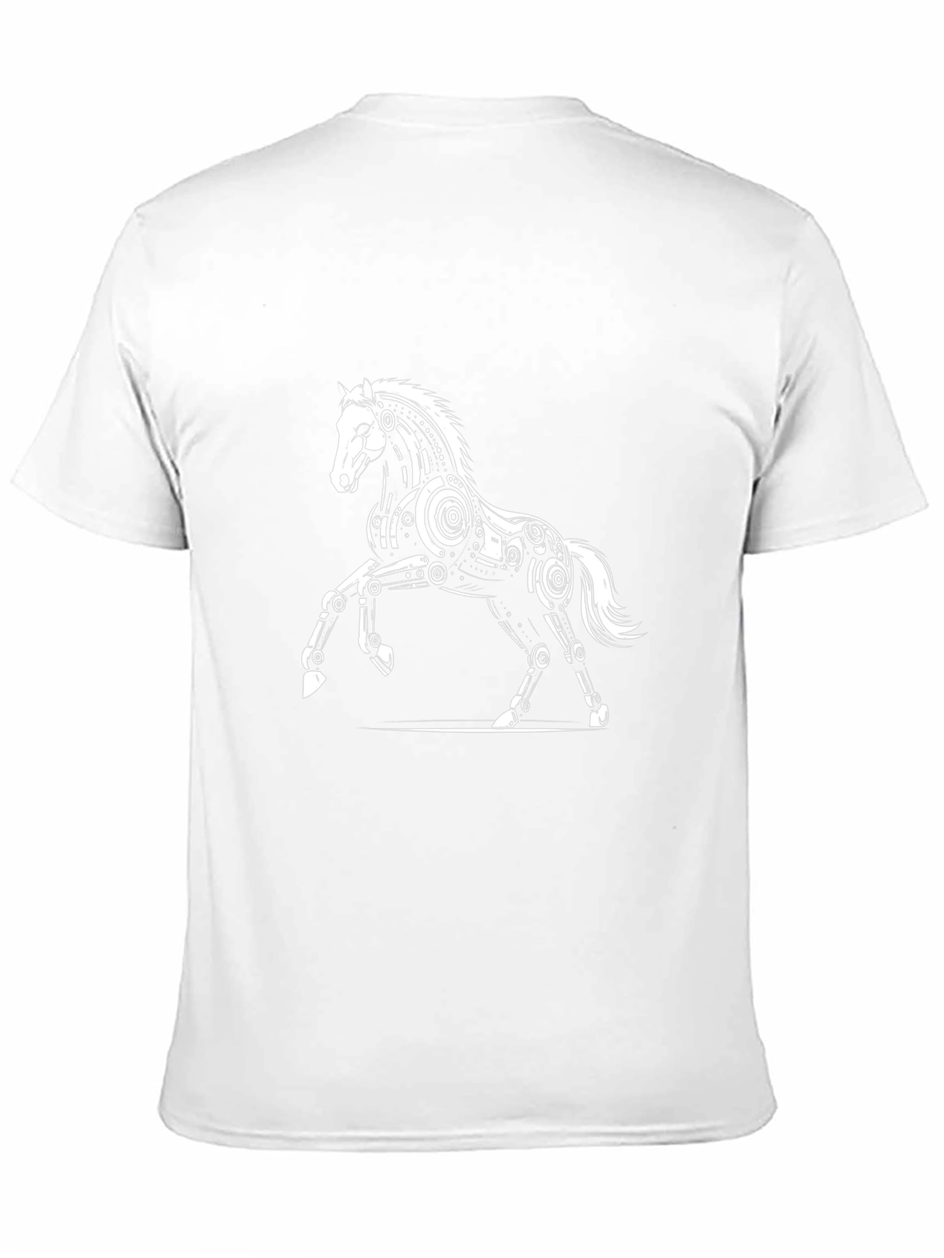Mechanical Horse Graphic Tee - Black