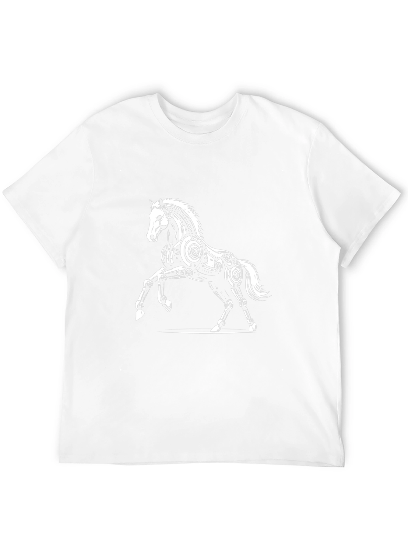 Mechanical Horse Graphic Tee - Black