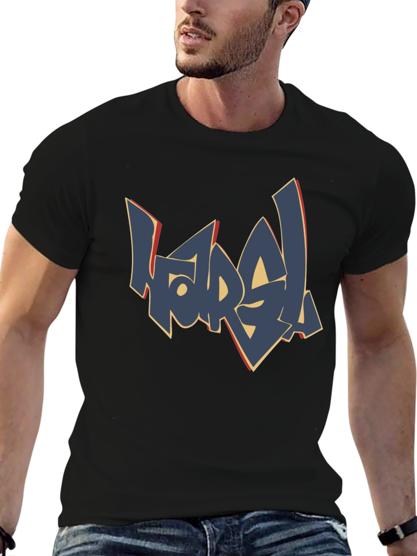 Urban Graffiti Style Graphic Print Mens T-Shirt