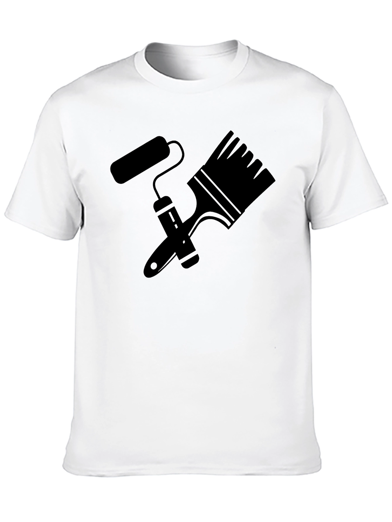 Painters T-Shirt: Brush & Roller Graphic Tee