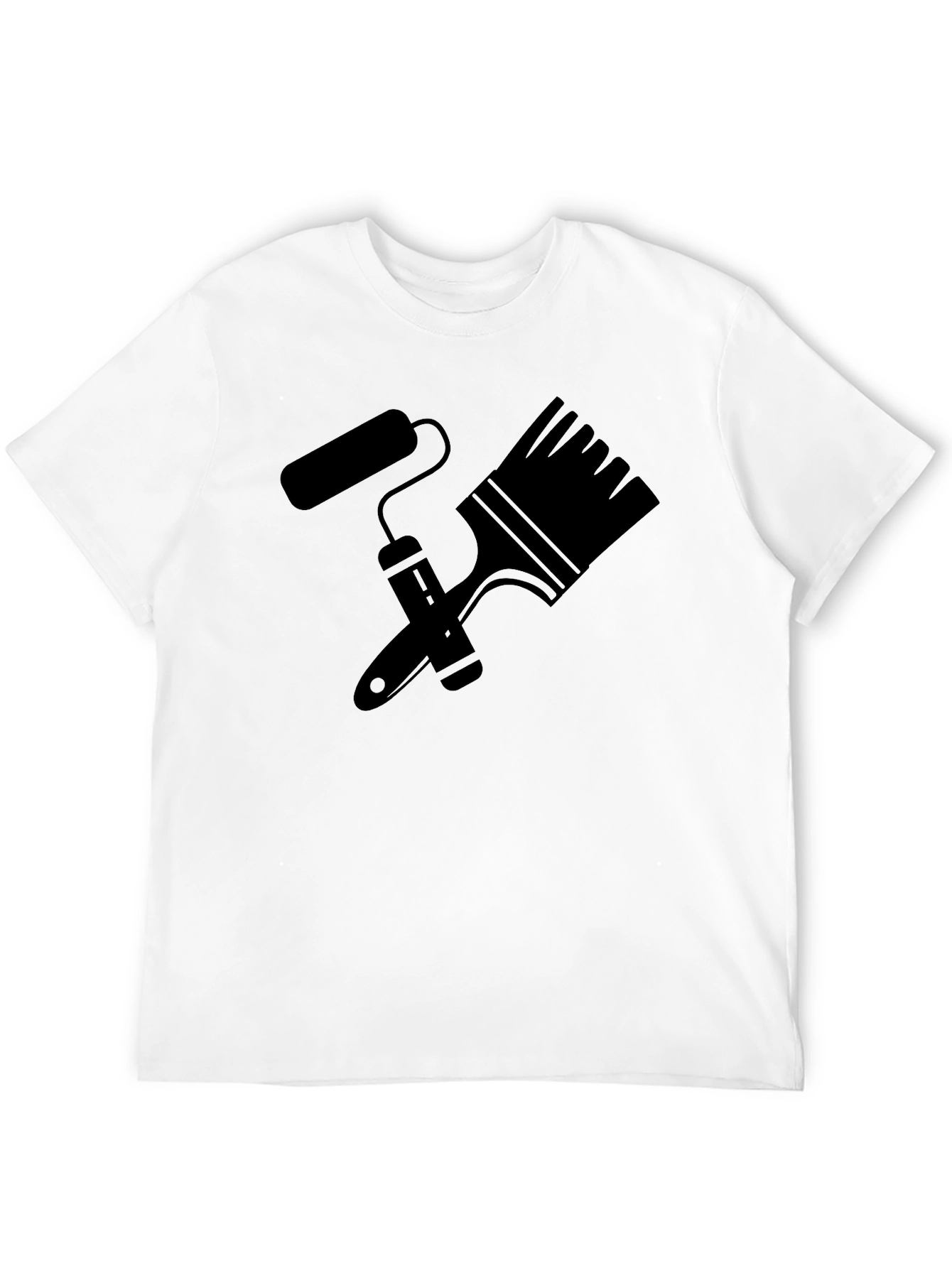 Painters T-Shirt: Brush & Roller Graphic Tee