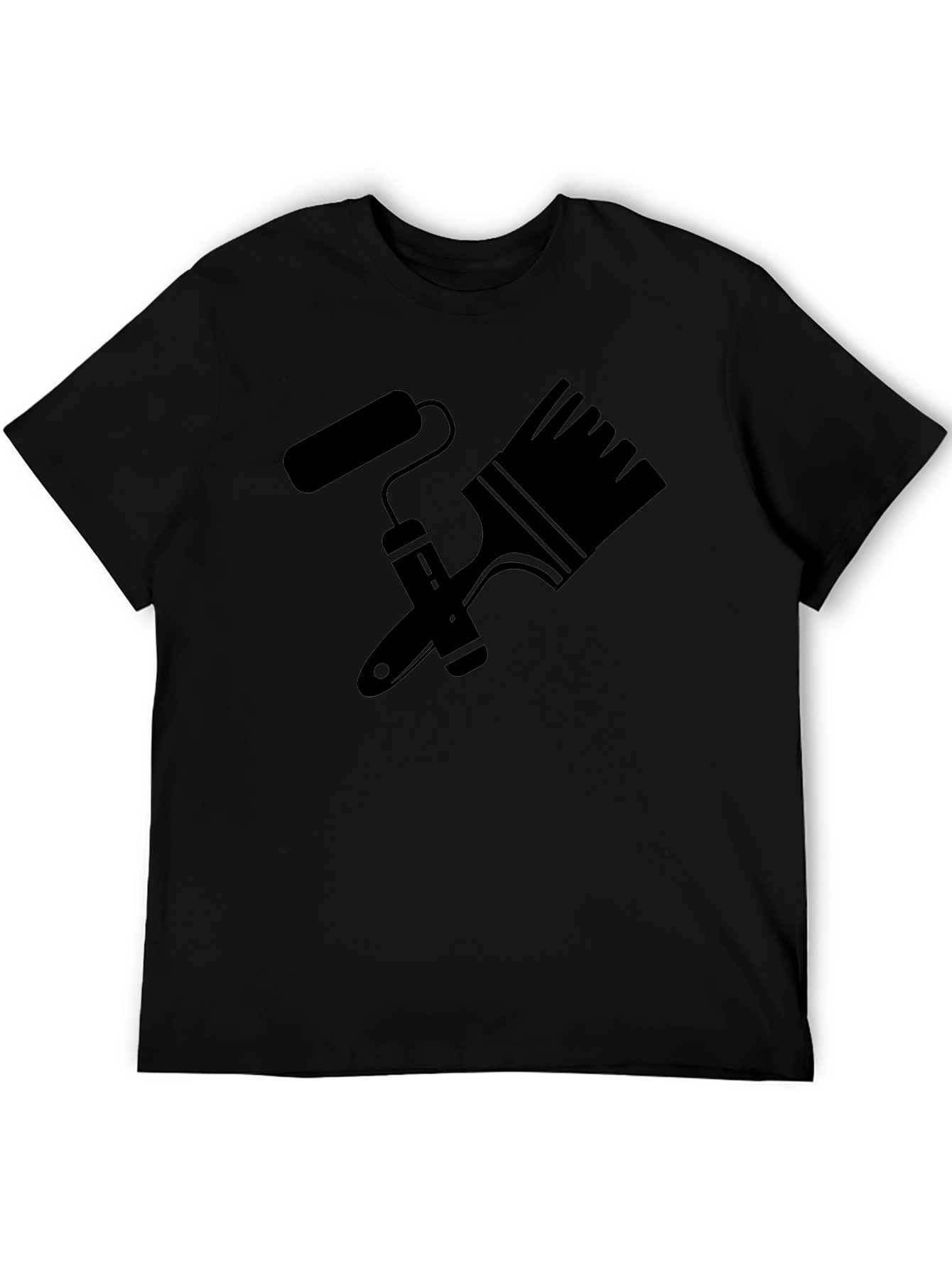 Painters T-Shirt: Brush & Roller Graphic Tee