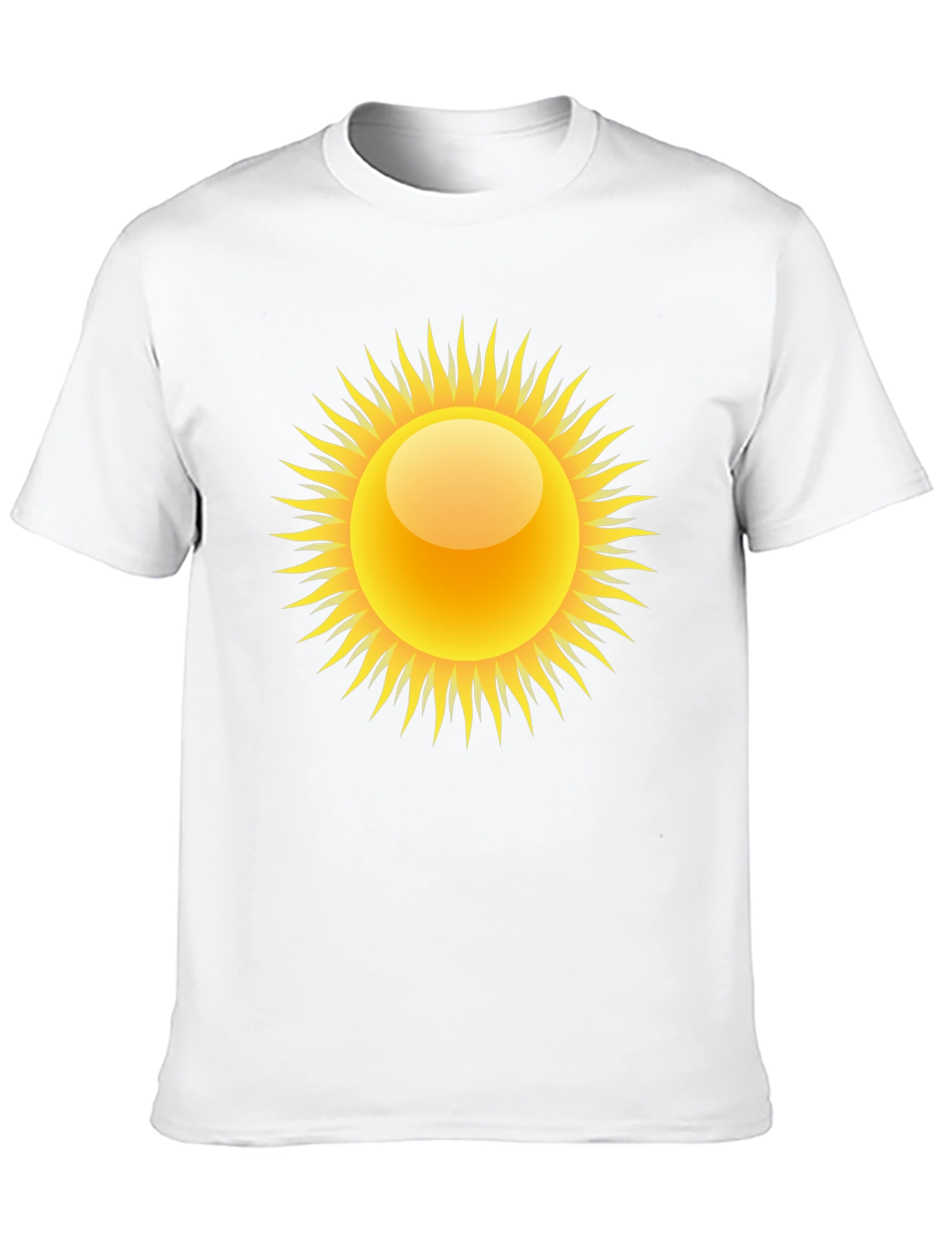 Sun Graphic Black Tee - Stylish Summer Apparel