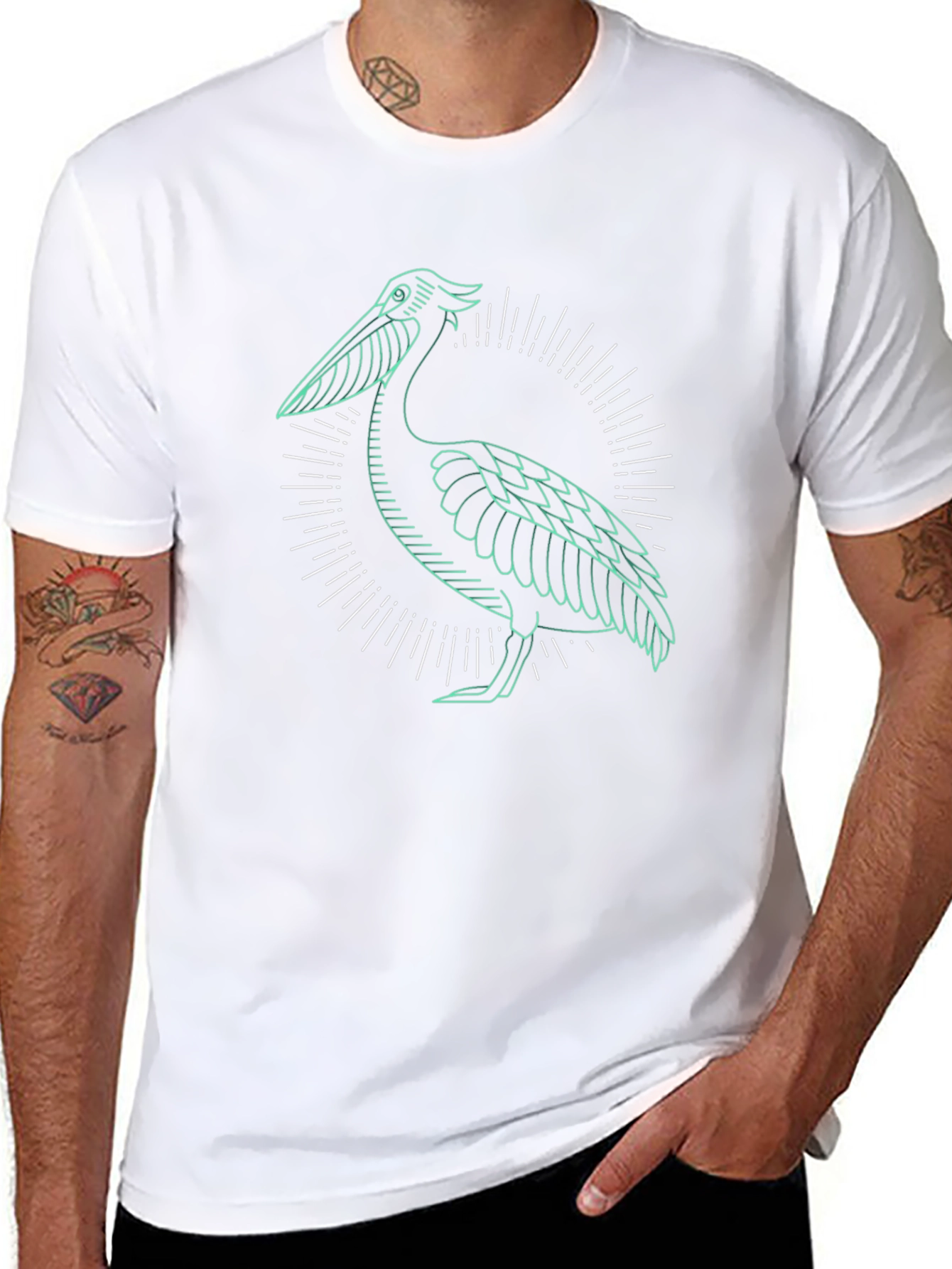 Pelican Graphic Black T-Shirt
