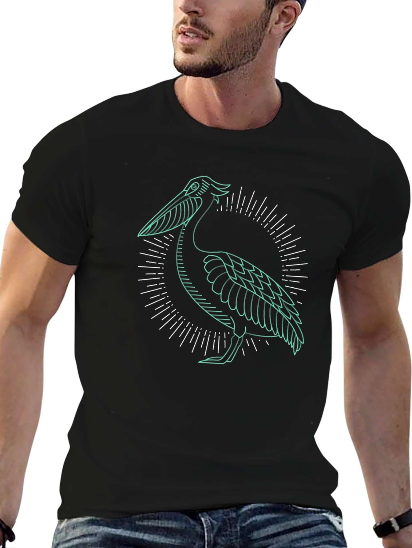 Pelican Graphic Black T-Shirt