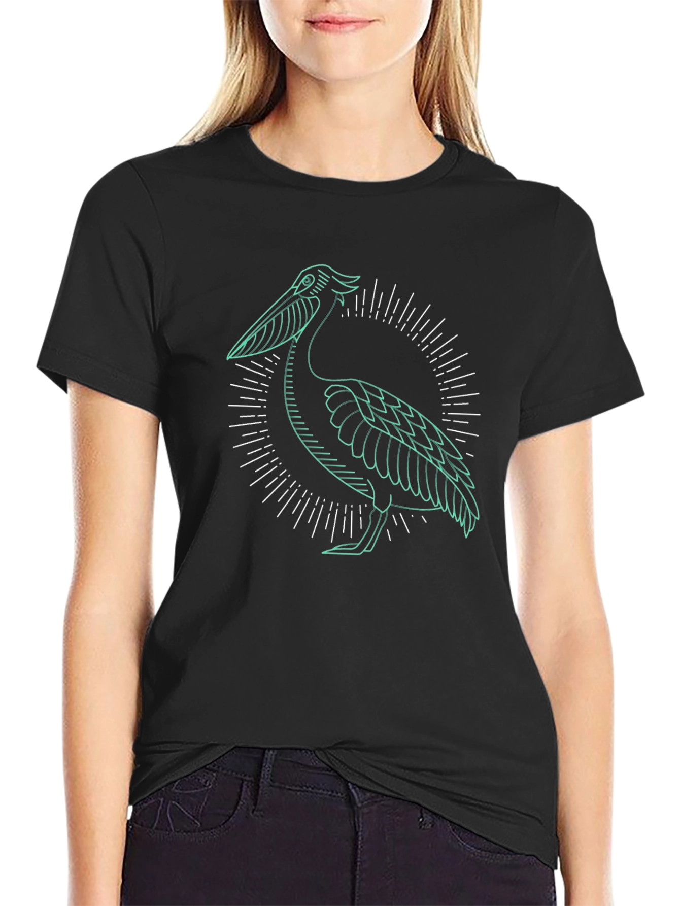 Pelican Graphic Black T-Shirt